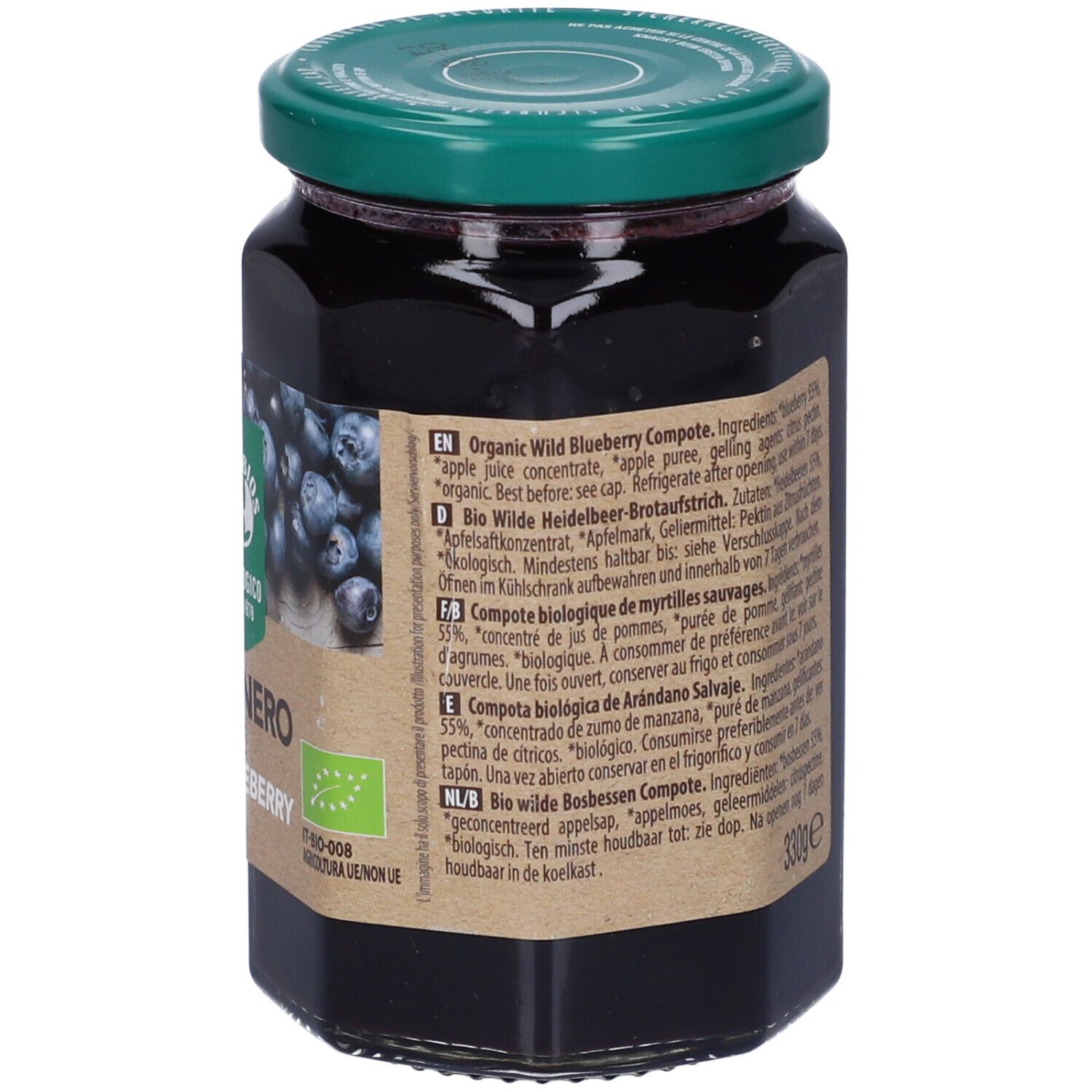 Dalla Frutta Composta Di Mirtillo 330 G