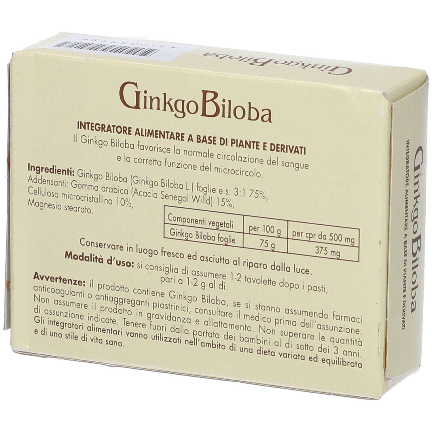 Ginkgo Biloba 50 Tavolette 804