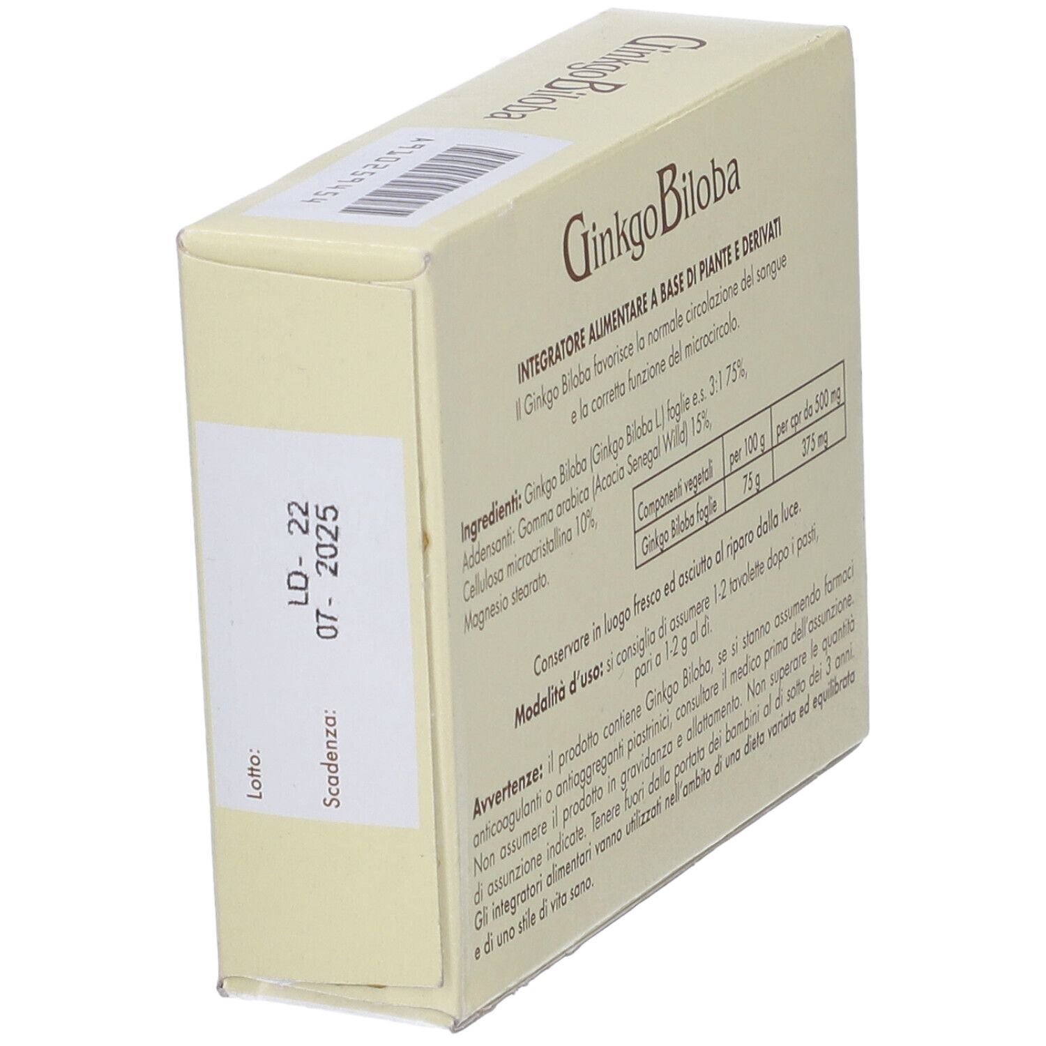 Ginkgo Biloba 50 Tavolette 804