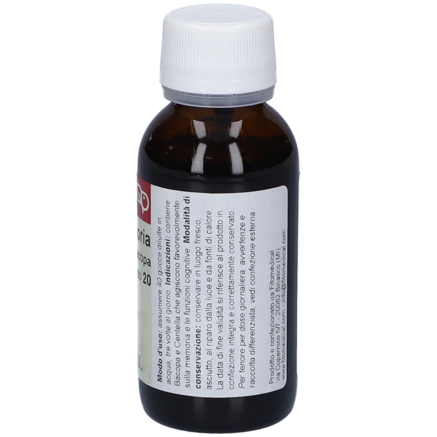 Bacopa Memoria Estratto Integrale Sinergico 60 Ml Preparato 20