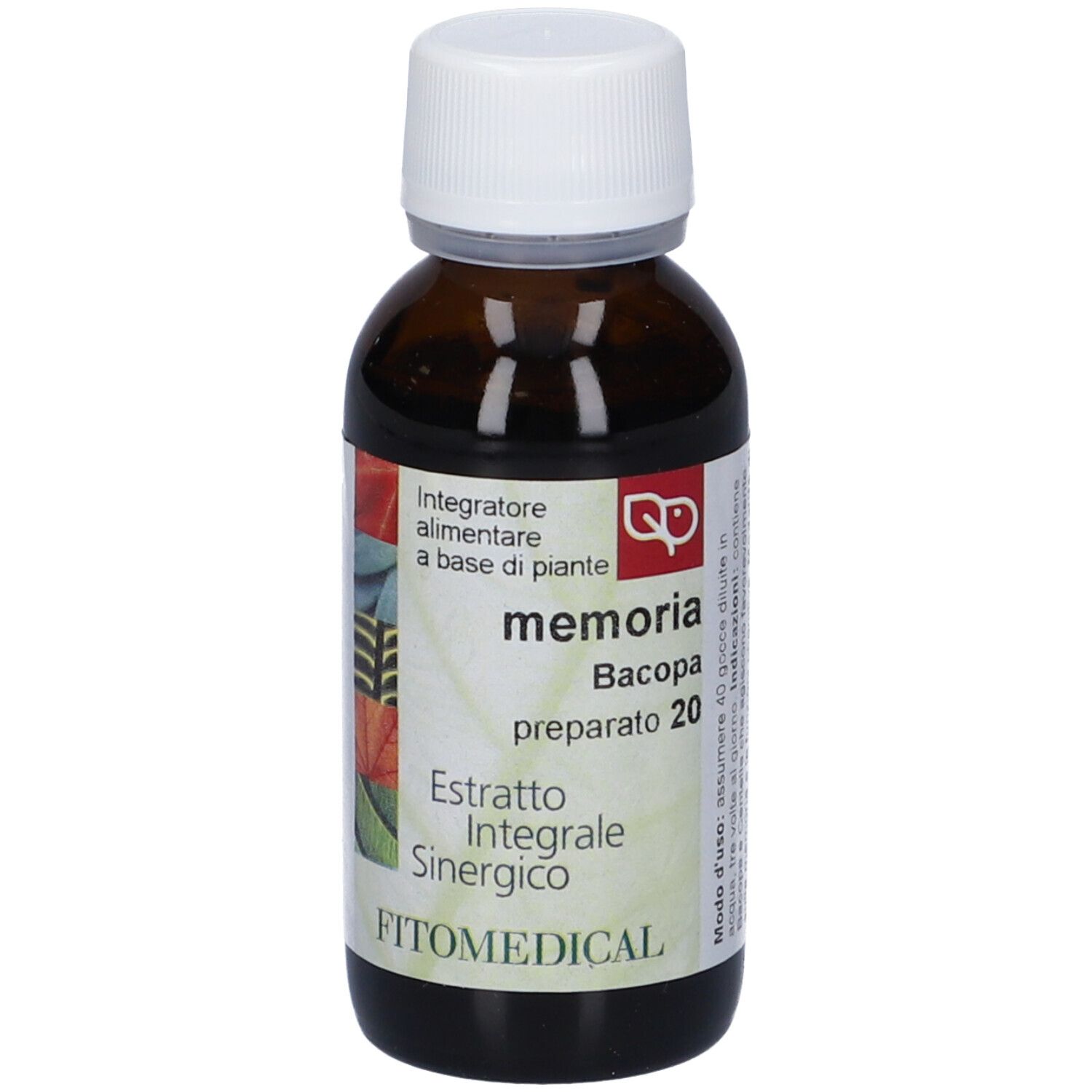 Bacopa Memoria Estratto Integrale Sinergico 60 Ml Preparato 20