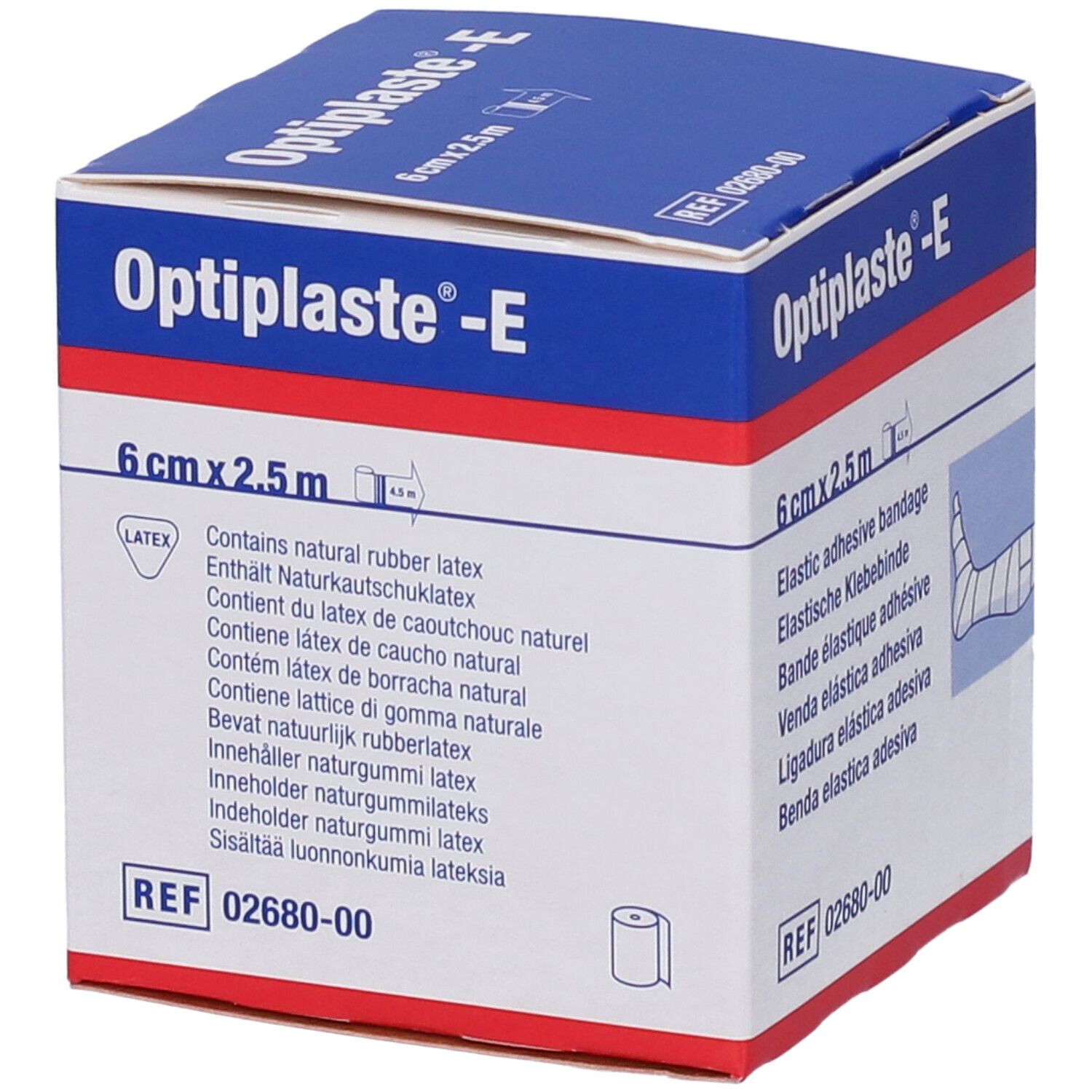 Optiplaste-E Benda Elastica Adesiva 6 x 250 cm