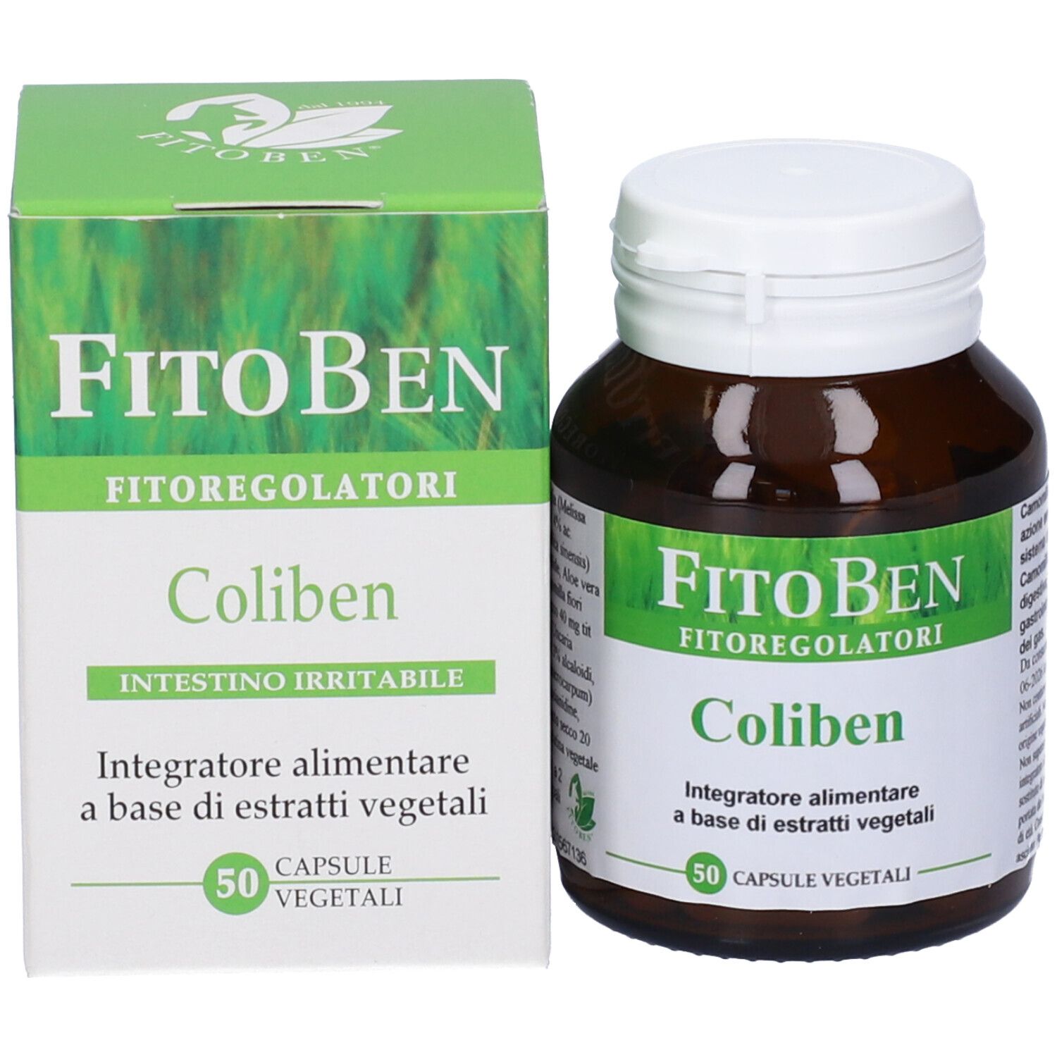 Confezione del prodotto: flacone e scatola affiancati. Nome e dettagli del prodotto visibili.