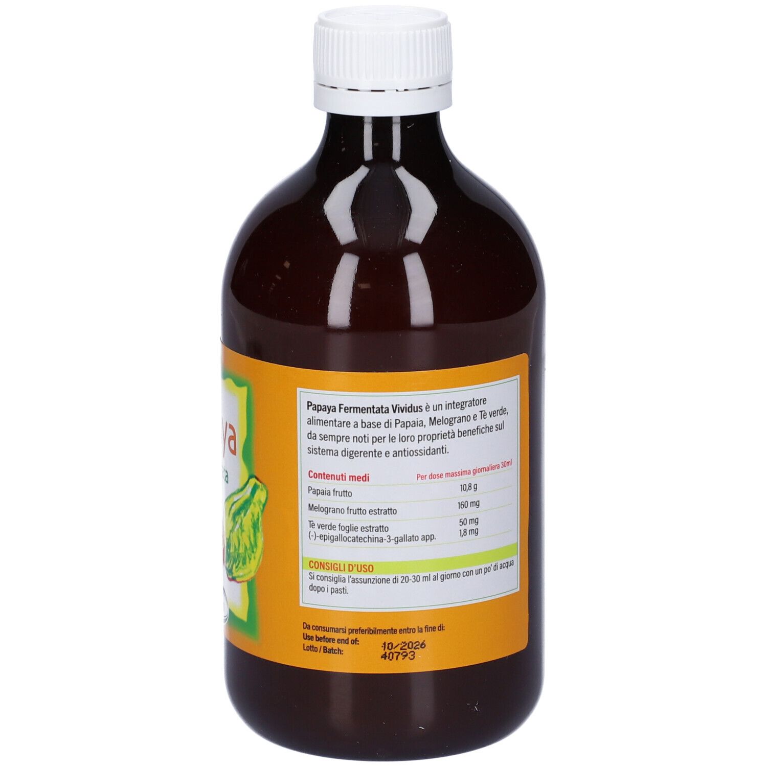 Papaya Fermentata 500 Ml