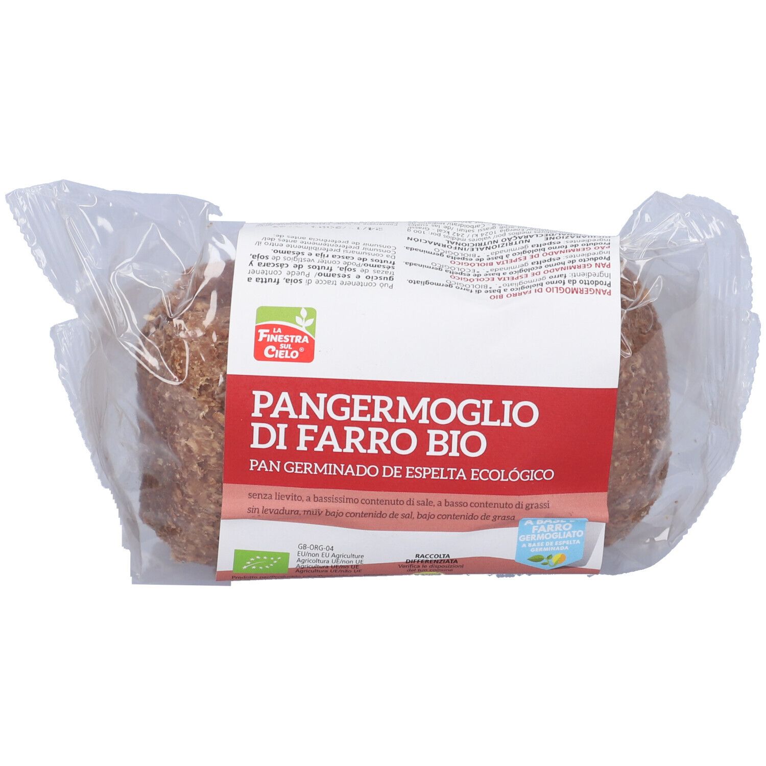 Fsc Pangermoglio Di Farro Biologico Senza Lievito E Senza Sale 400 G
