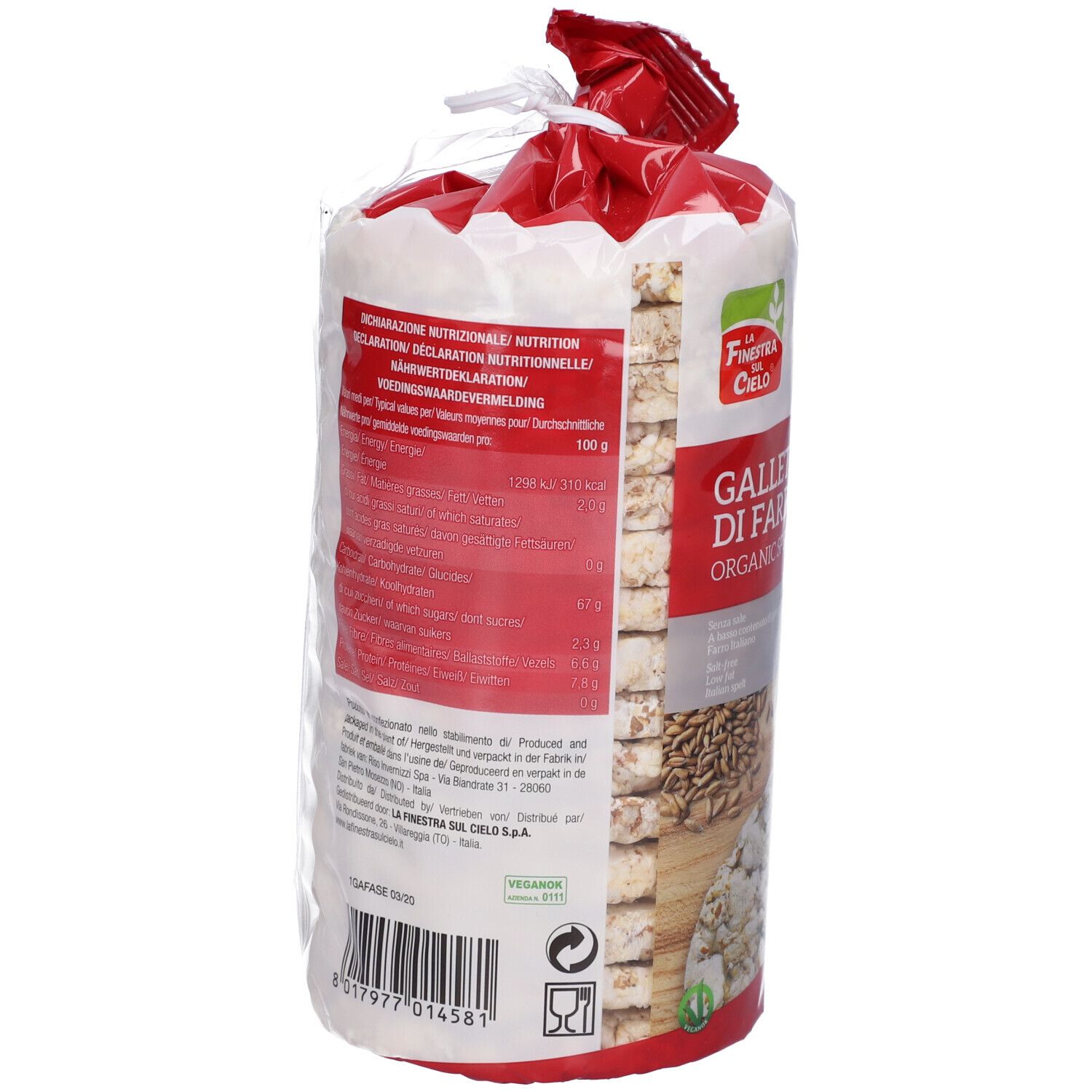 Fsc Gallette Di Farro Senza Sale Bio 100 G