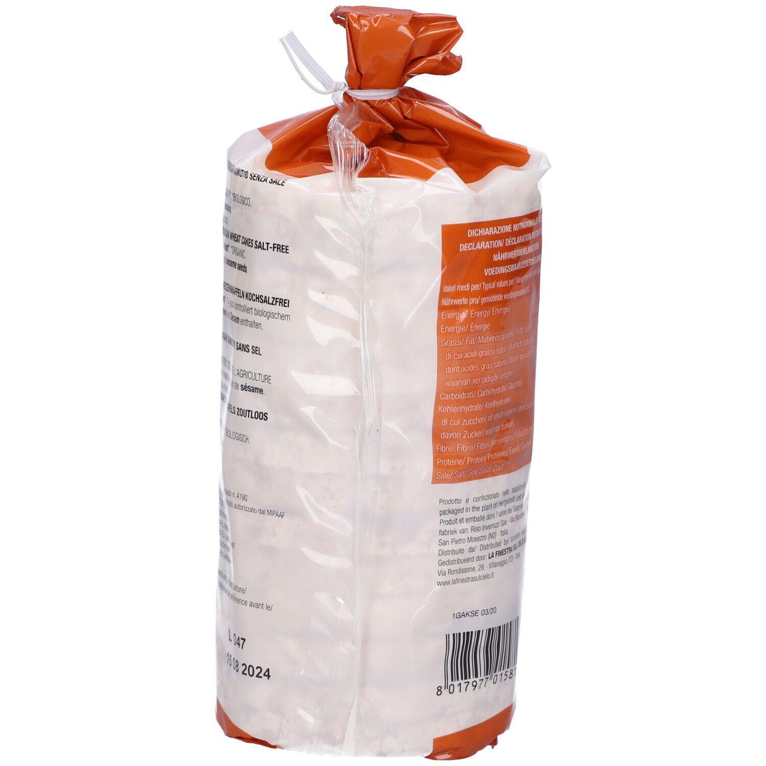 Fsc Gallette Di Kamut Senza Sale Bio 100 G