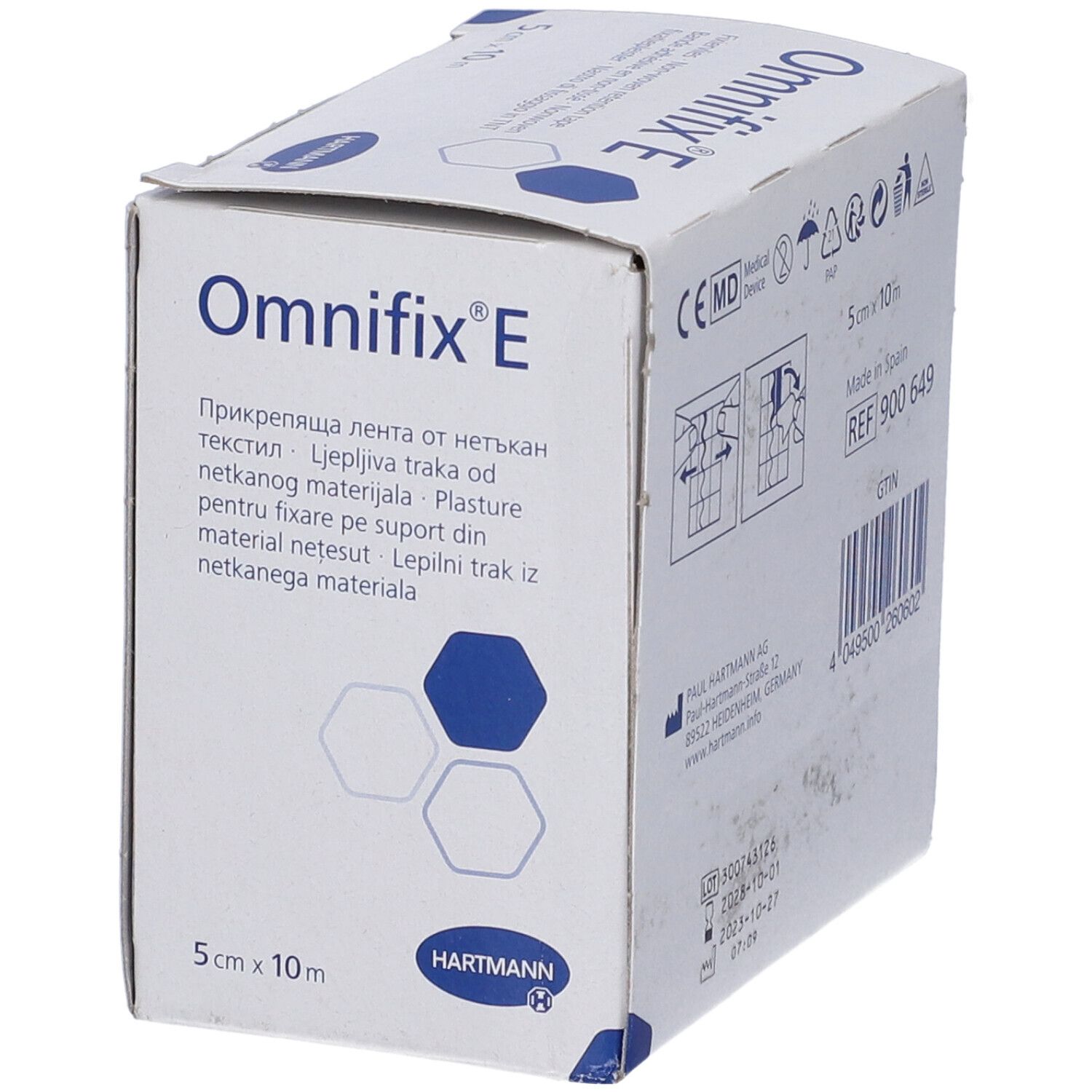 Nastro Di Fissaggio Omnifix E In Tessuto Non Tessuto Bianco M10X5Cm