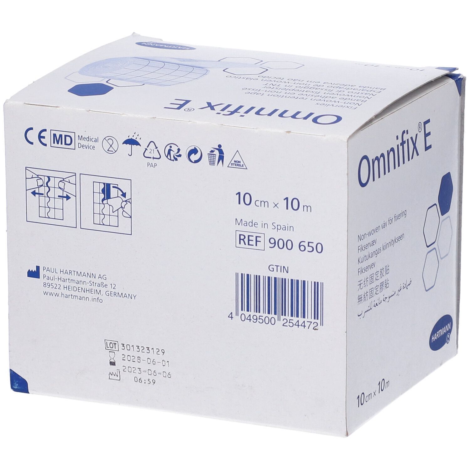 Nastro Di Fissaggio Omnifix E In Tessuto Non Tessuto Bianco M10X10Cm
