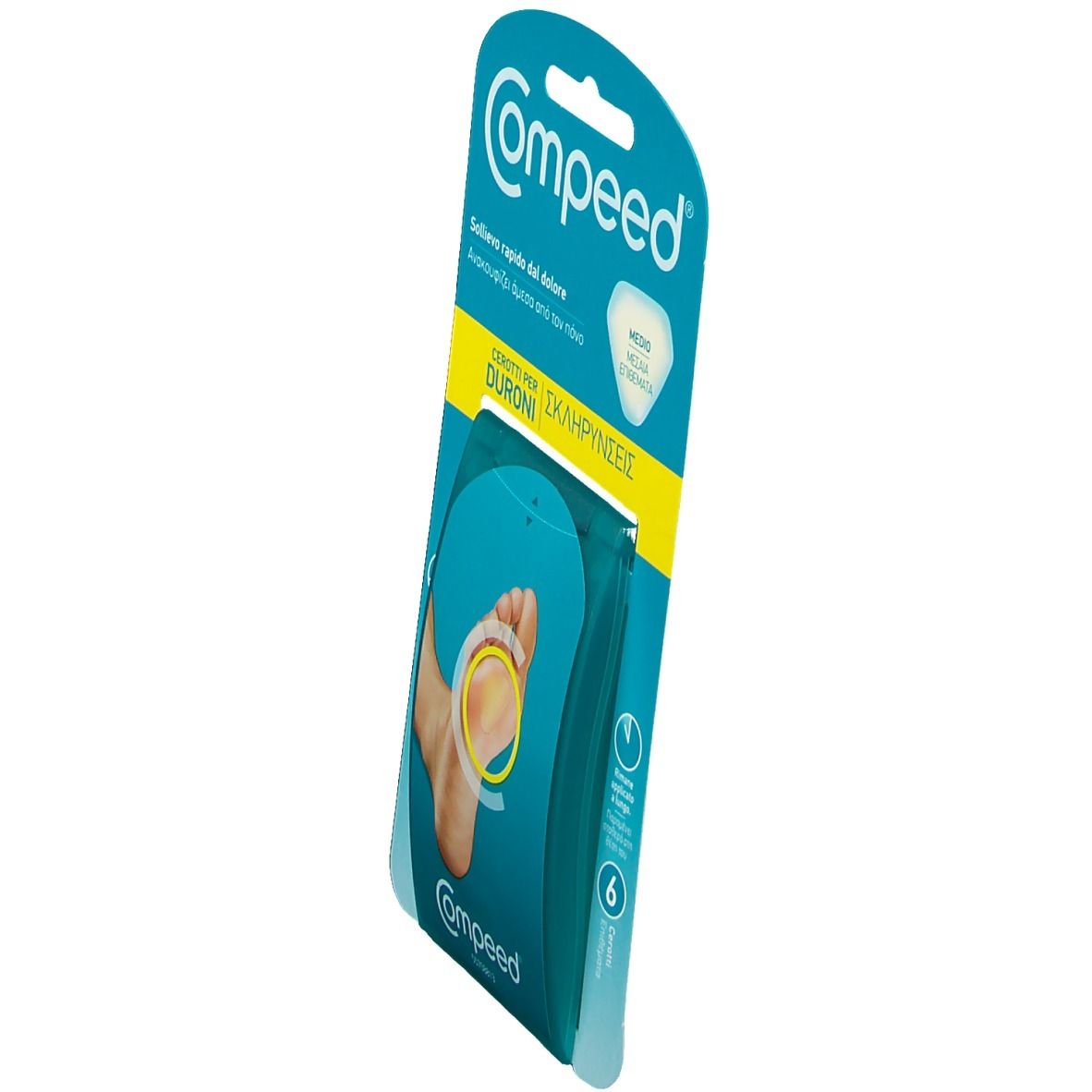 Compeed® Cerotti per Duroni  Medio 4,4 cm x 4,5 cm