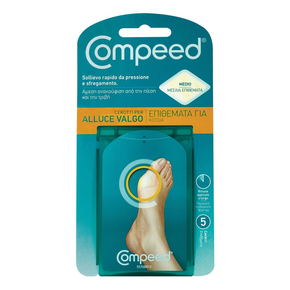 Compeed® Cerotti per Alluce Valgo 4,7 cm x 6,8 cm