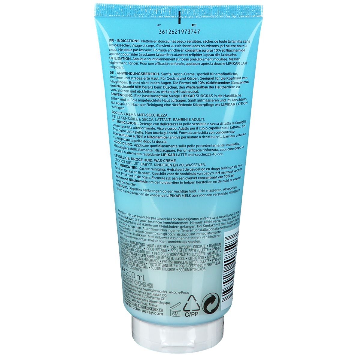 La Roche-Posay Lipikar Surgras Crema Nutritiva 200 ml