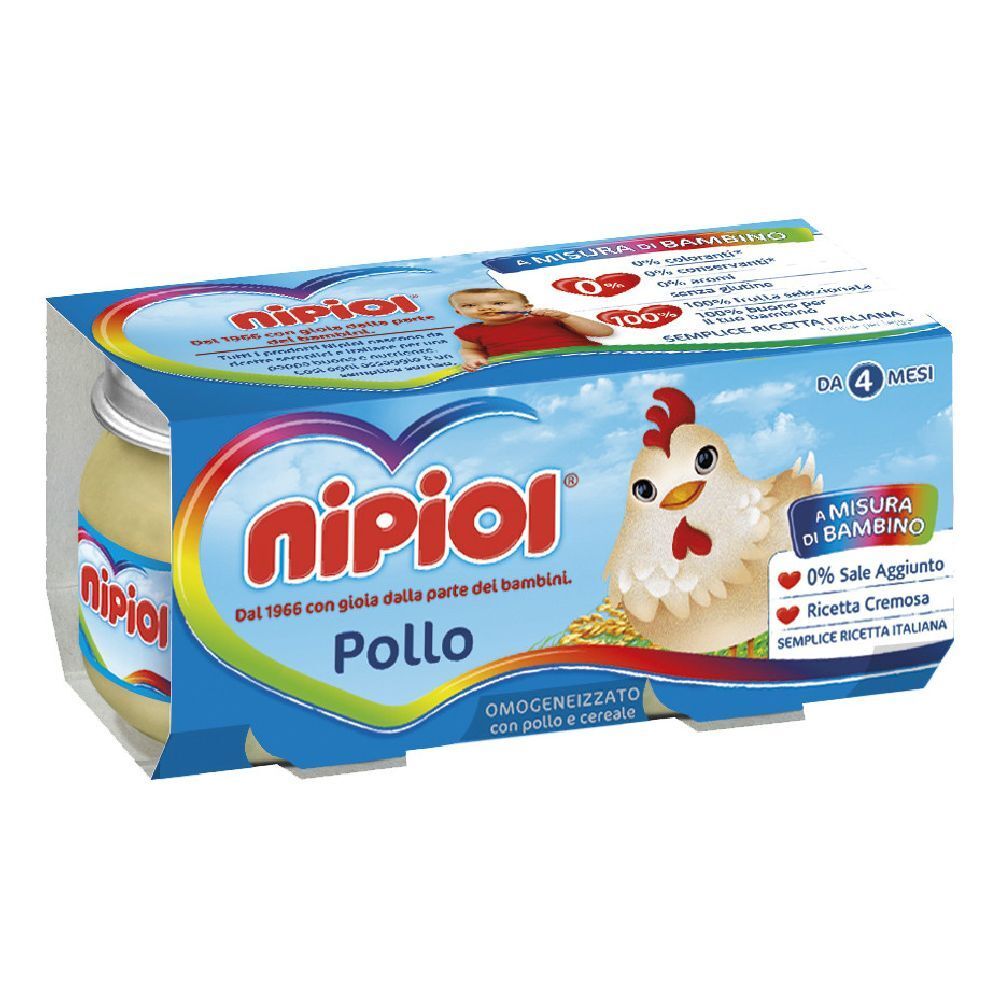 Nipiol Omogeneizzato Pollo 80 G 2 Pezzi