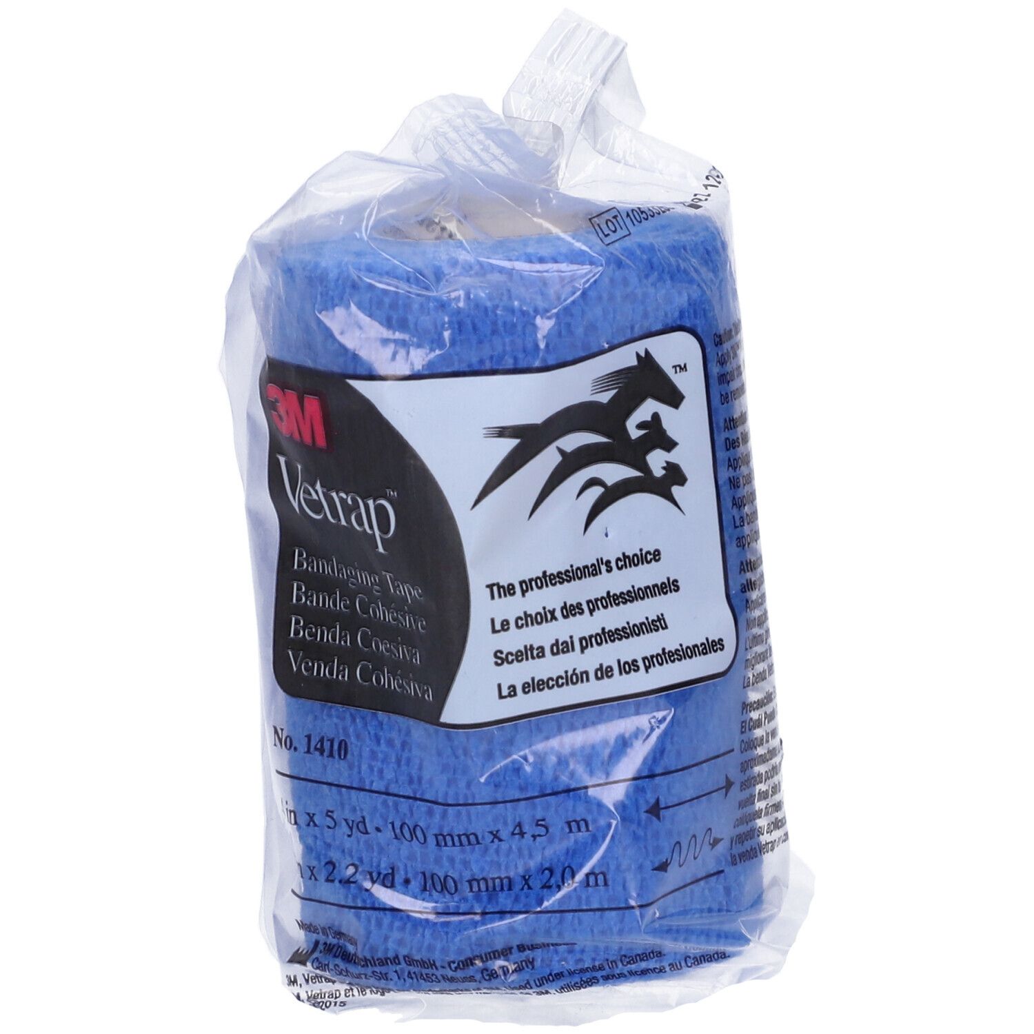 Vetrap Fascia Elastica Blu 10Cm