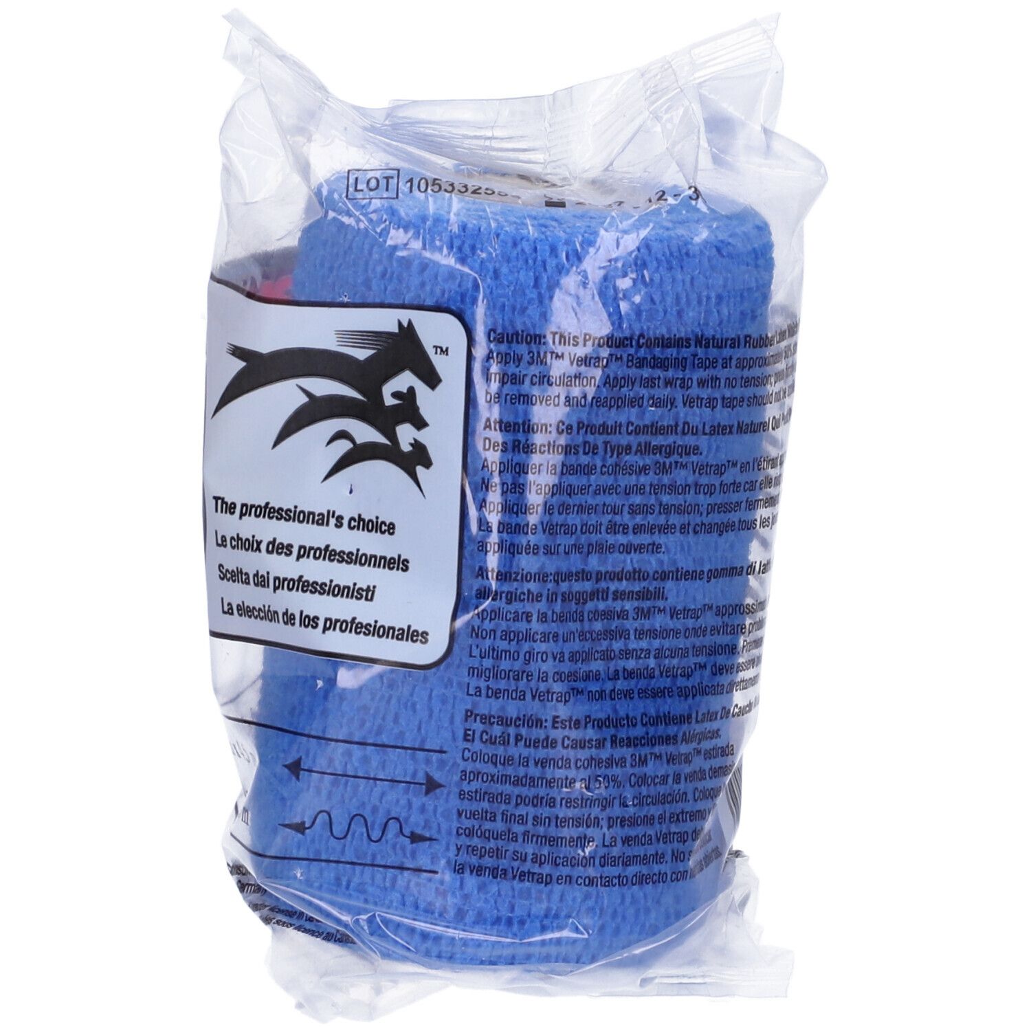 Vetrap Fascia Elastica Blu 10Cm
