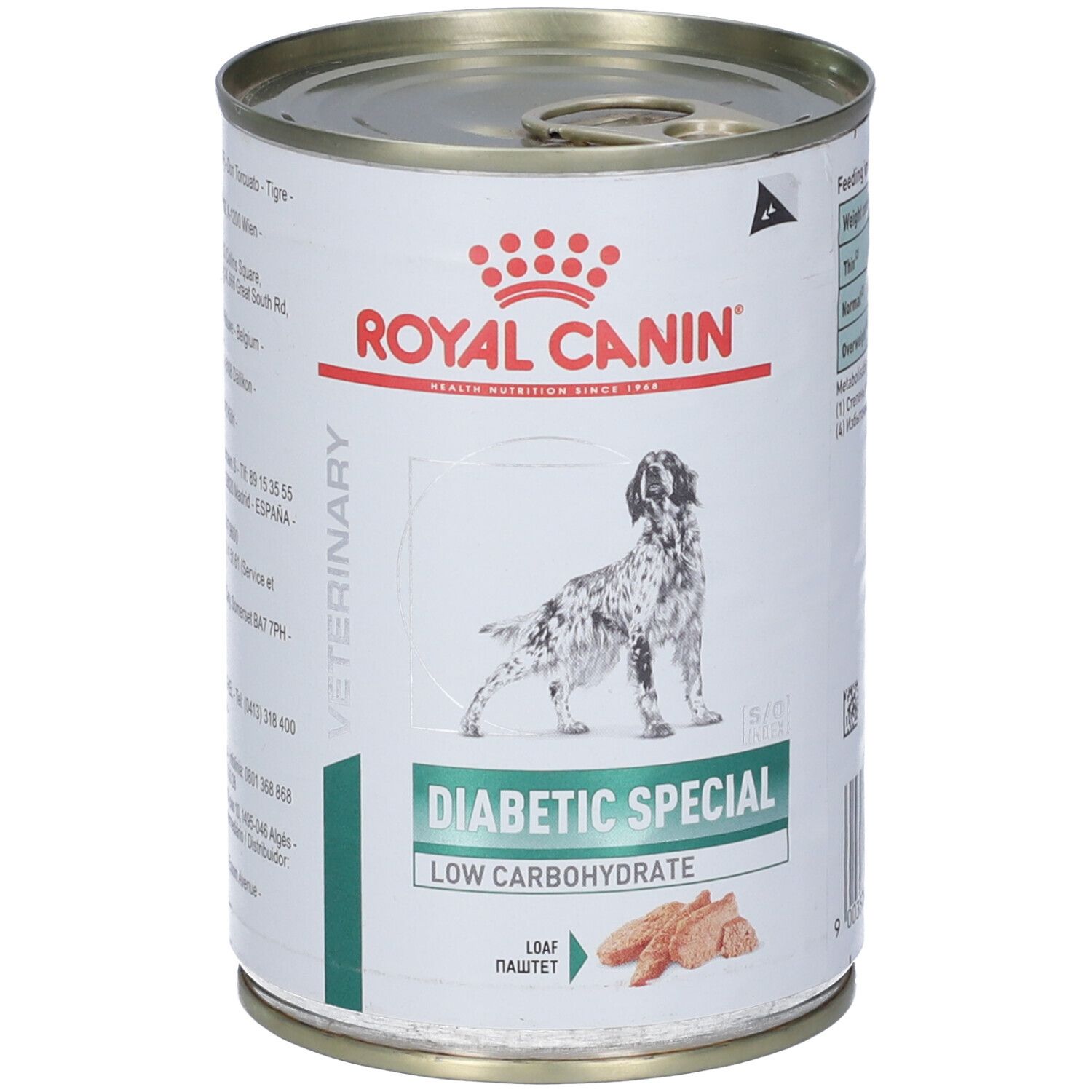 Veterinary Health Nutrition Wet Dog Diabetic Special Low Carbohydrate 410 G