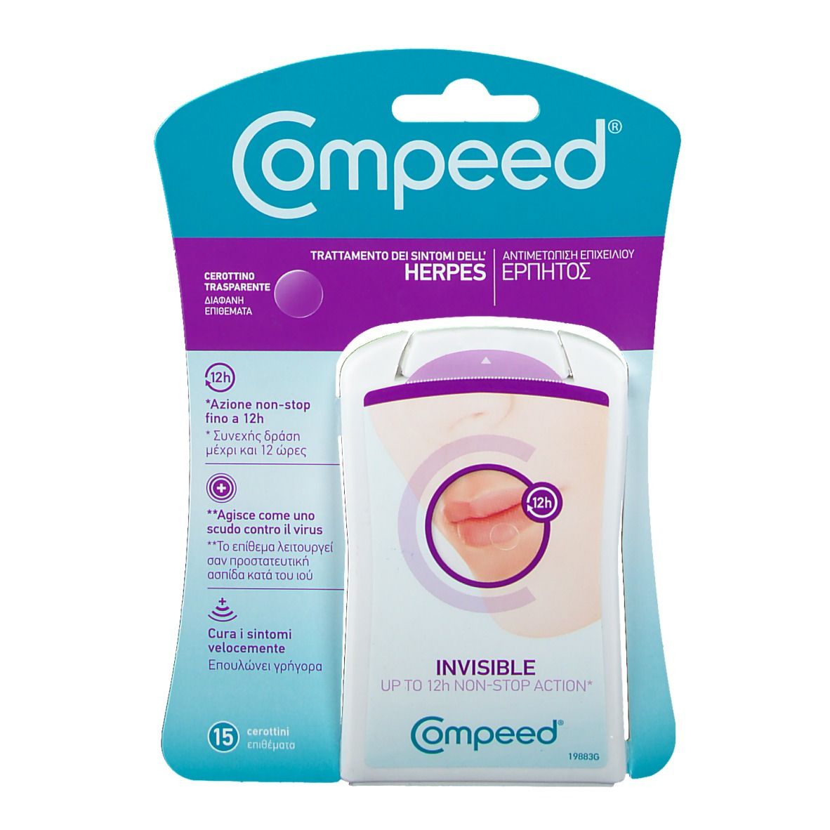 Compeed® Trattamento dei sintomi dell'Herpes Cerottini trasparenti