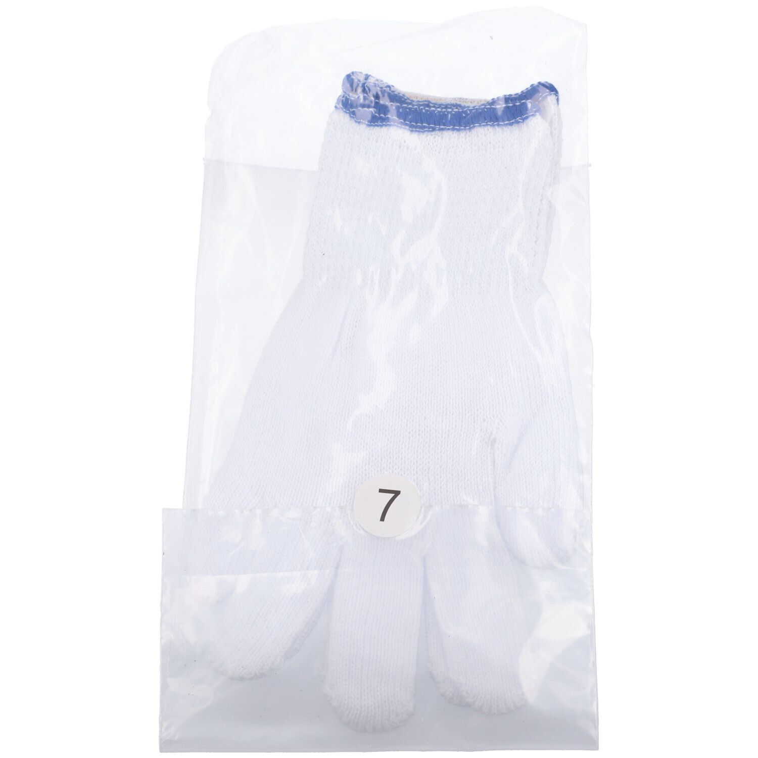 Guanto Ambidestro In Cotone Monofilo Bianco Per Allergie Dermatologiche Senza Cuciture Polsino Elastico Larghezza 65 Mm 7 1 Paio