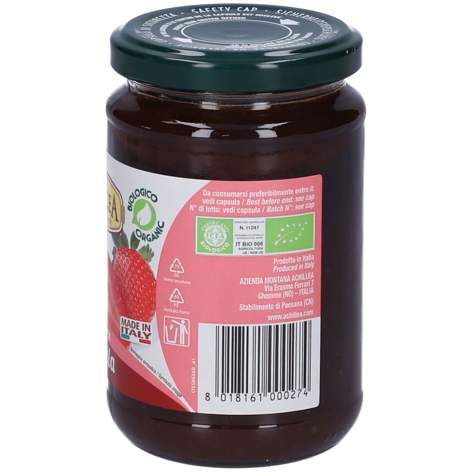 Achillea Confettura Extra Di Fragola 310 G