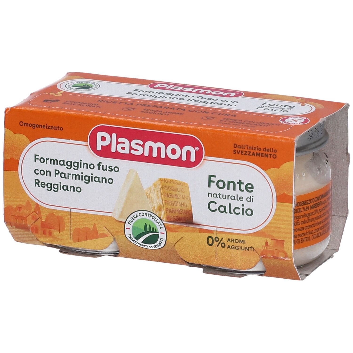 Plasmon® Omogeneizzato Formaggino fuso e Parmigiano Reggiano