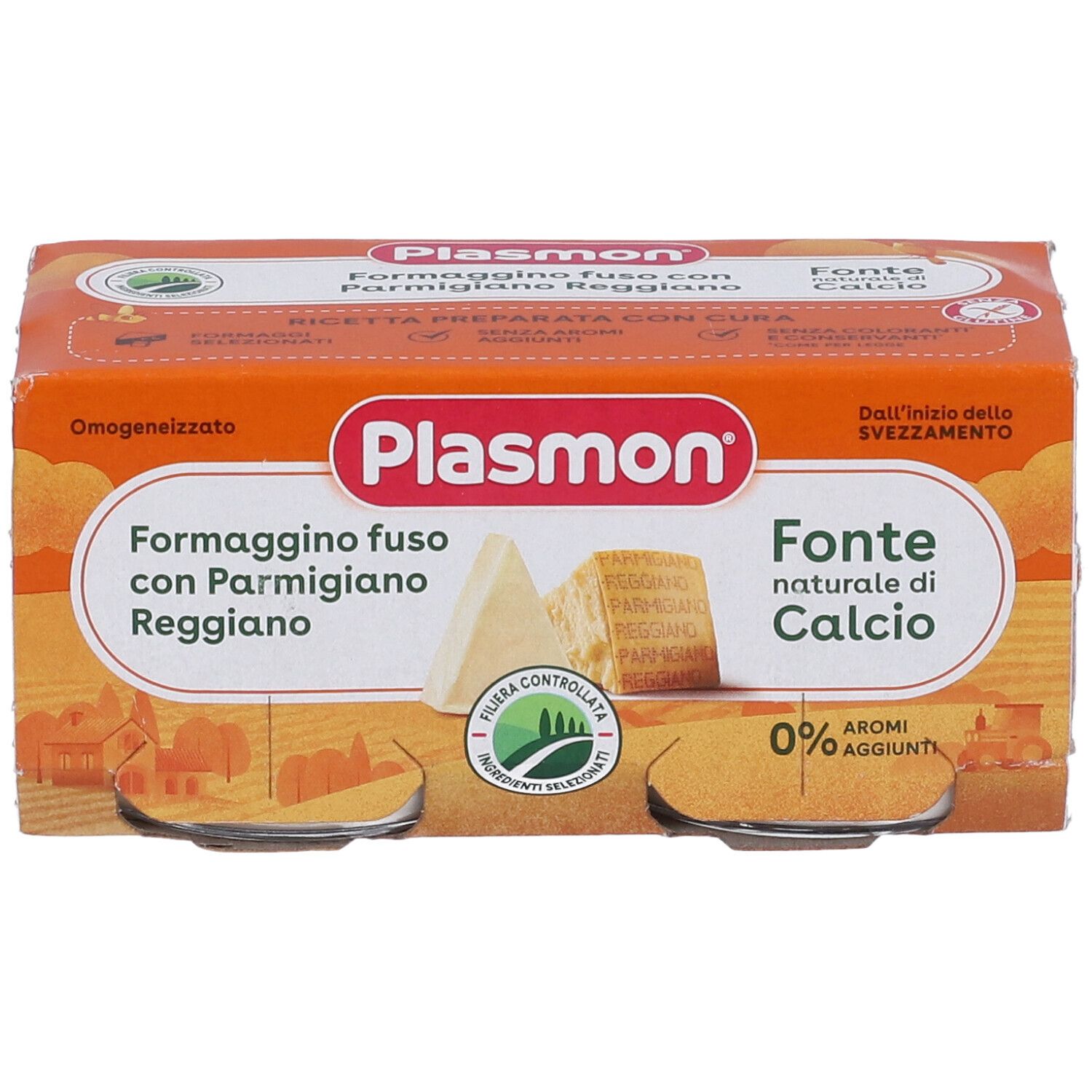 Plasmon® Omogeneizzato Formaggino fuso e Parmigiano Reggiano