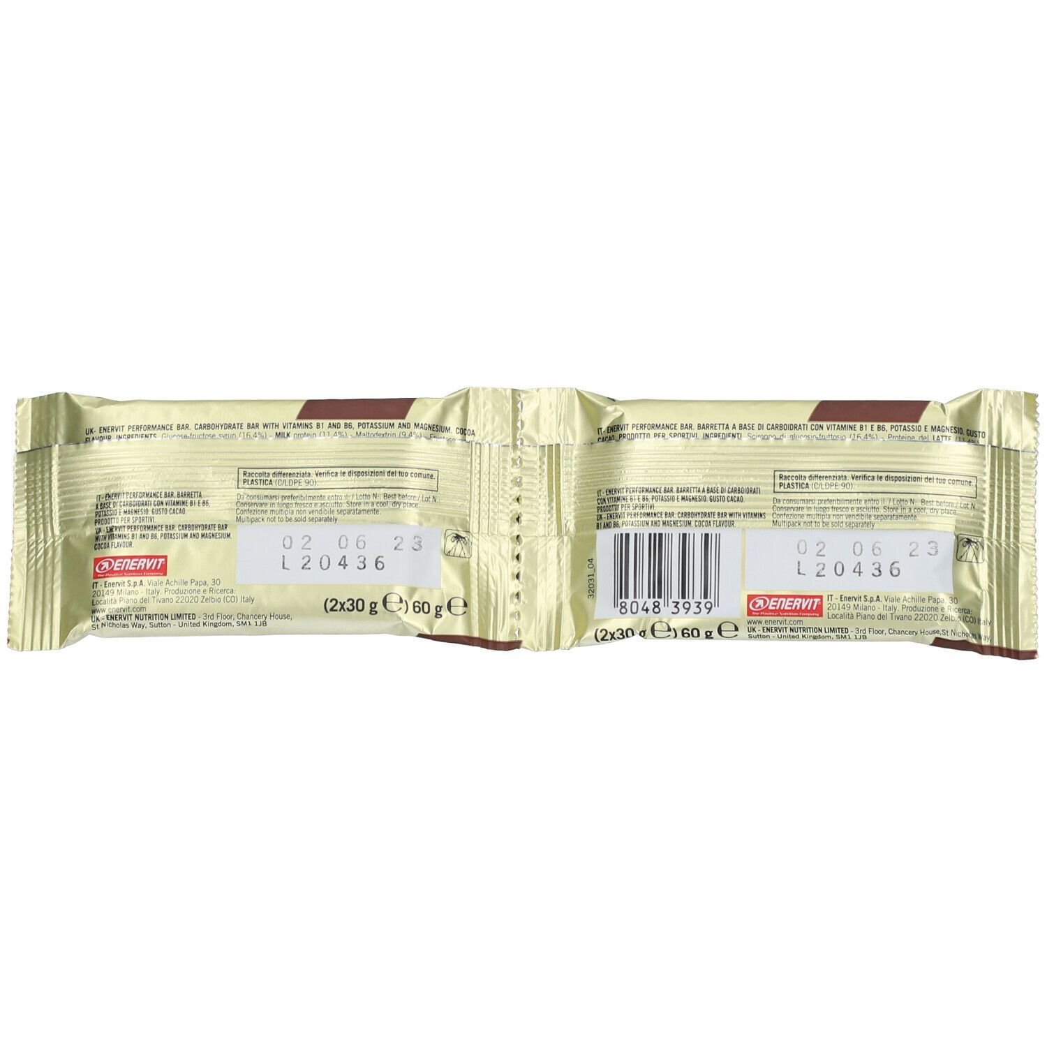 ENERVIT® Performance Bar Gusto Cacao