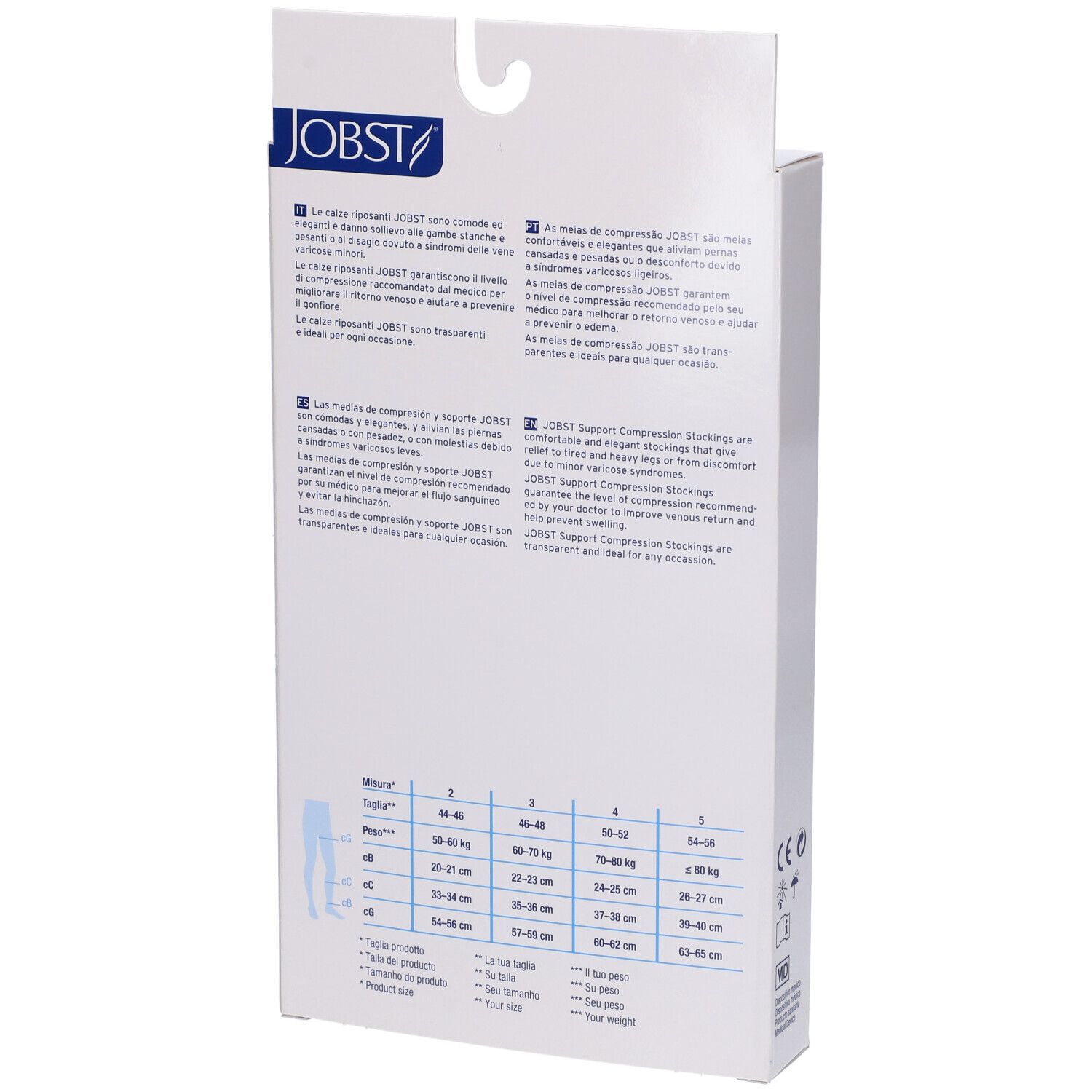 Jobst Autoreggente Velato 140D Noir Misura 5