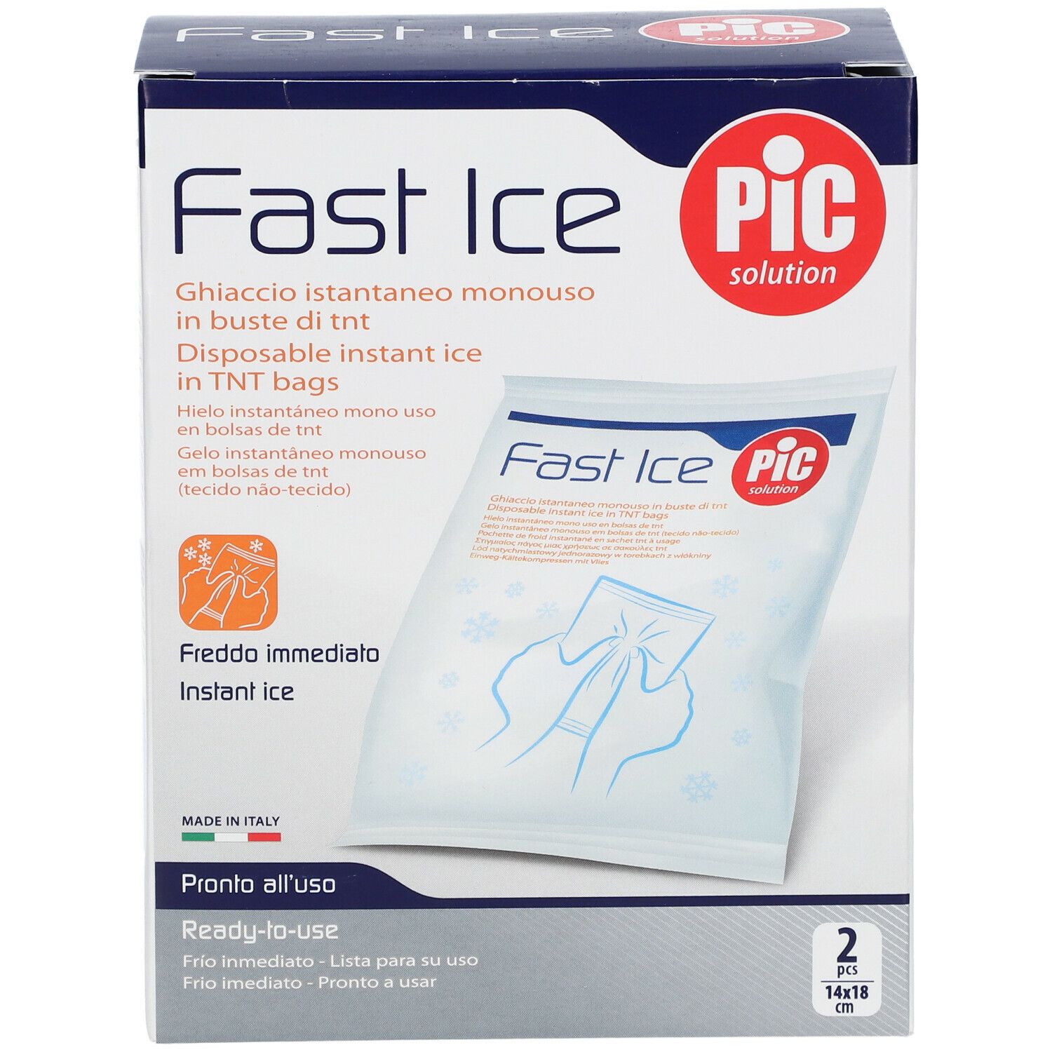 Pic Fast Ice - Ghiaccio Istantaneo Monouso da 2 Pz