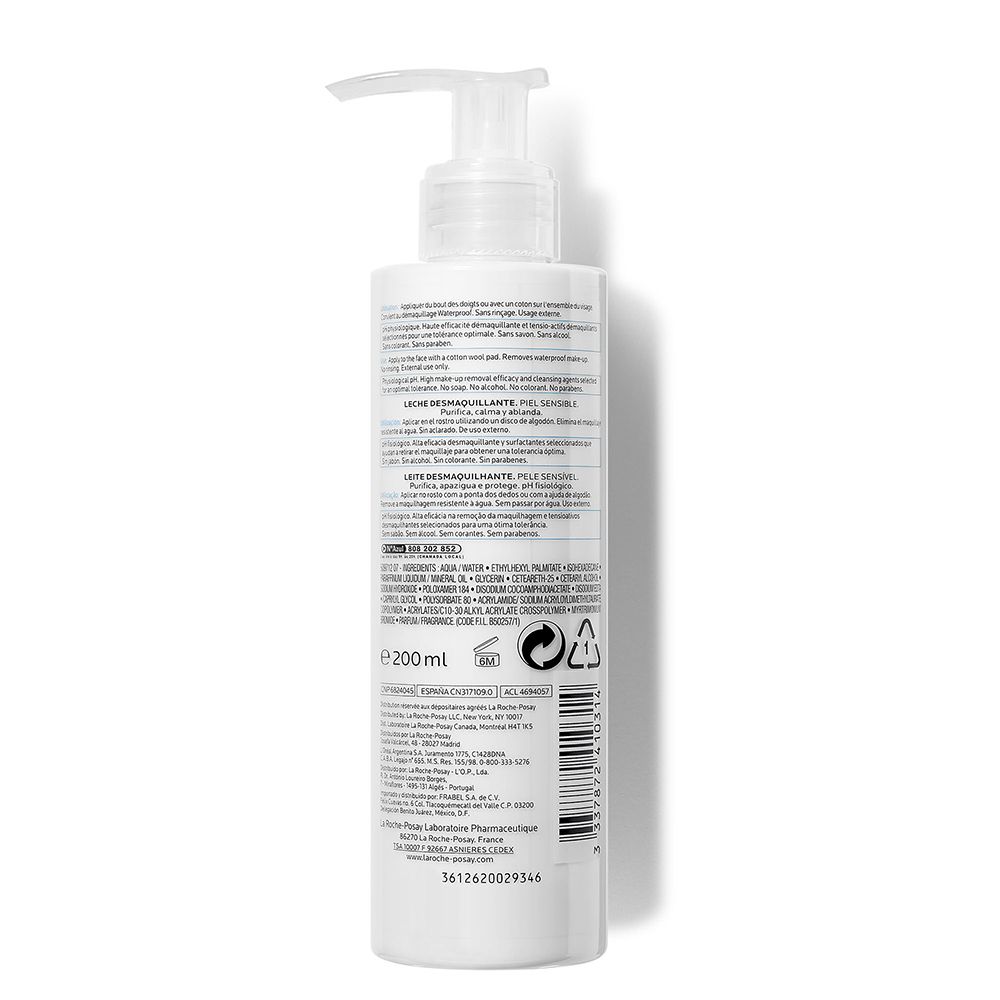 La Roche-Posay Toleriane Latte Detergente Purificante Lenitivo 200 ml