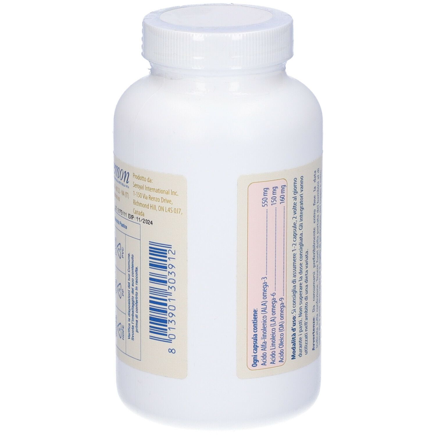 Fitoefa Ldl Olio Di Semi Di Lino Biologiorganic Flax Oil 90 Capsule