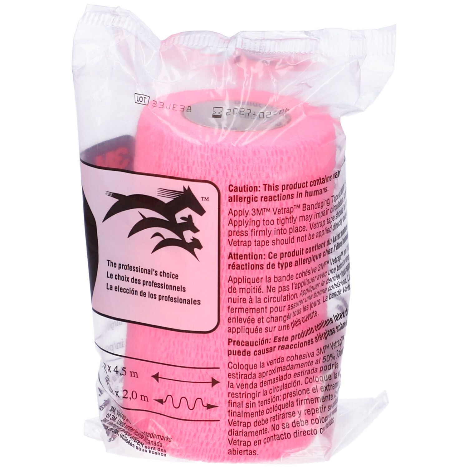 Vetrap Fascia Elastica Fucsia 10Cm
