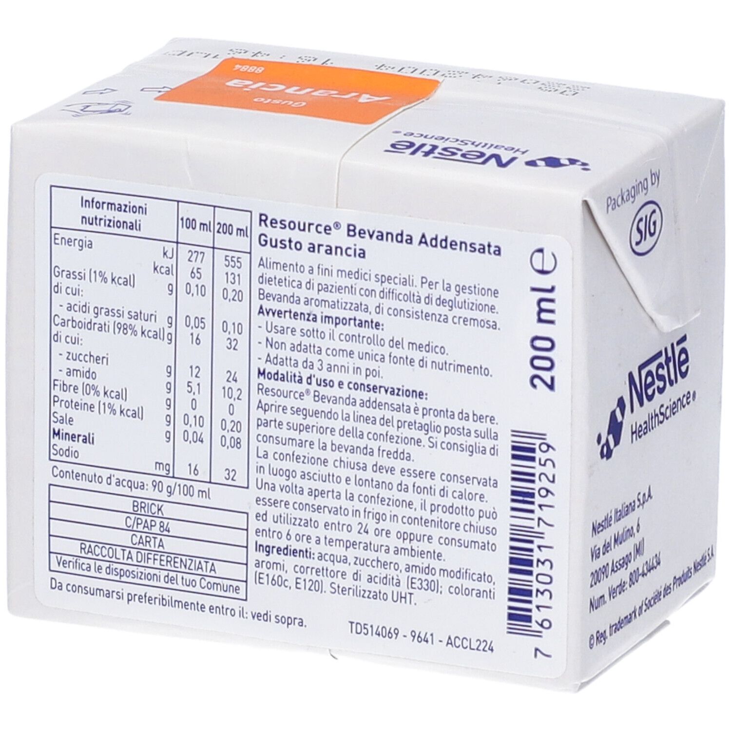 Resource Bevanda Addensata Arancia