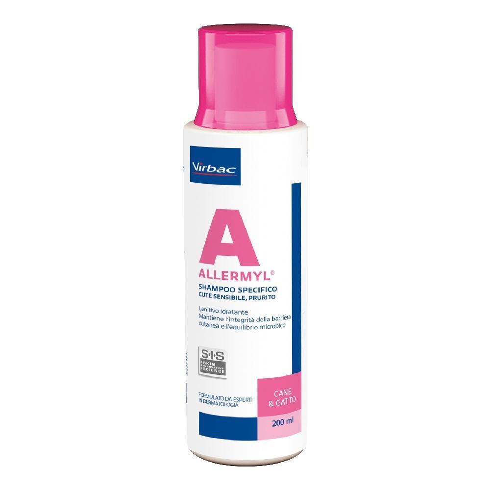 Allermyl Shampoo Per Cute Sensibile E Prurito Cane E Gatto 200 Ml