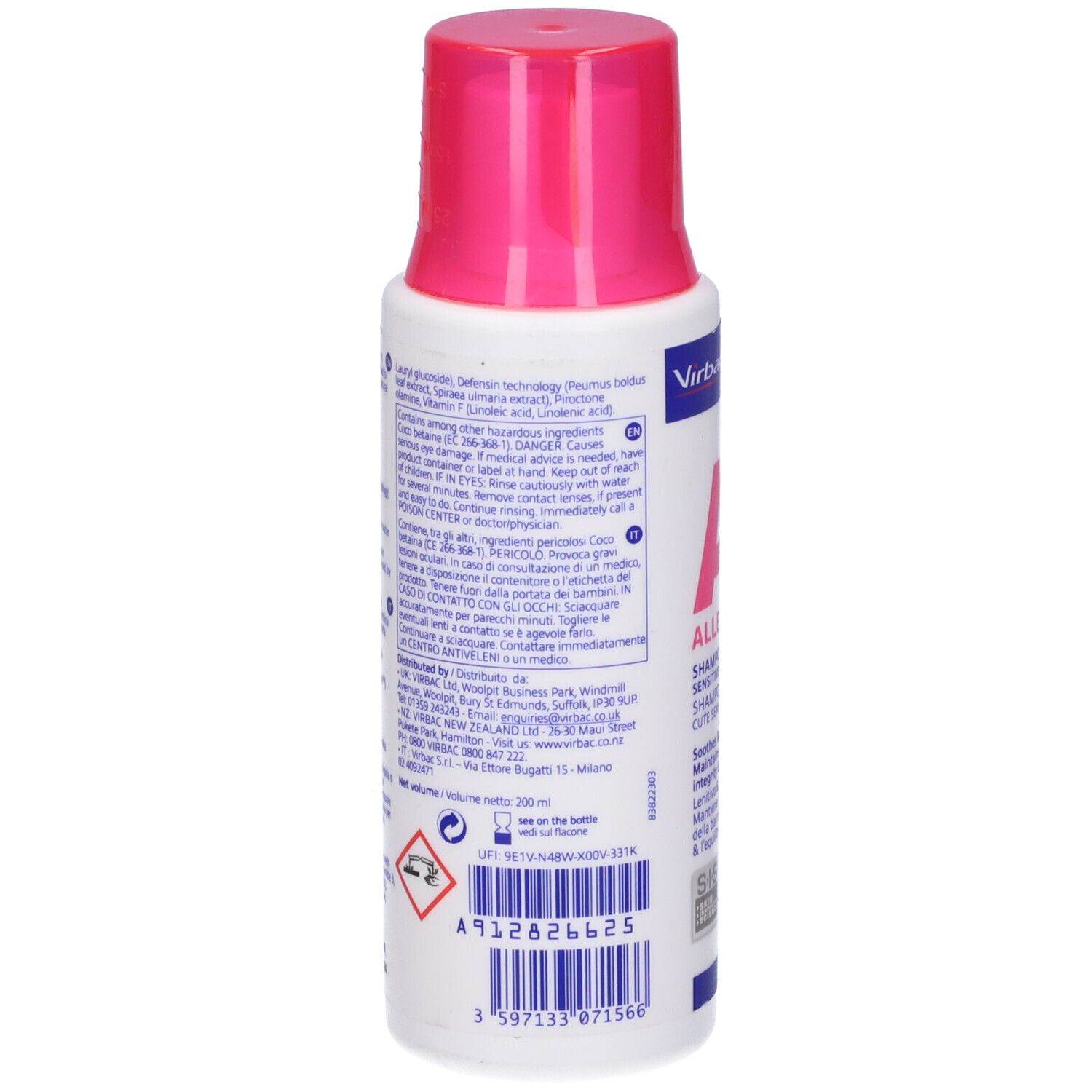Allermyl Shampoo Per Cute Sensibile E Prurito Cane E Gatto 200 Ml