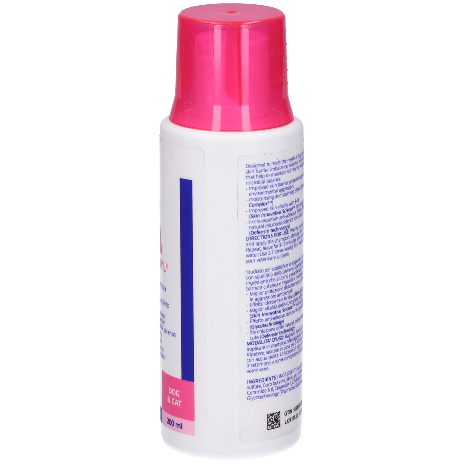 Allermyl Shampoo Per Cute Sensibile E Prurito Cane E Gatto 200 Ml
