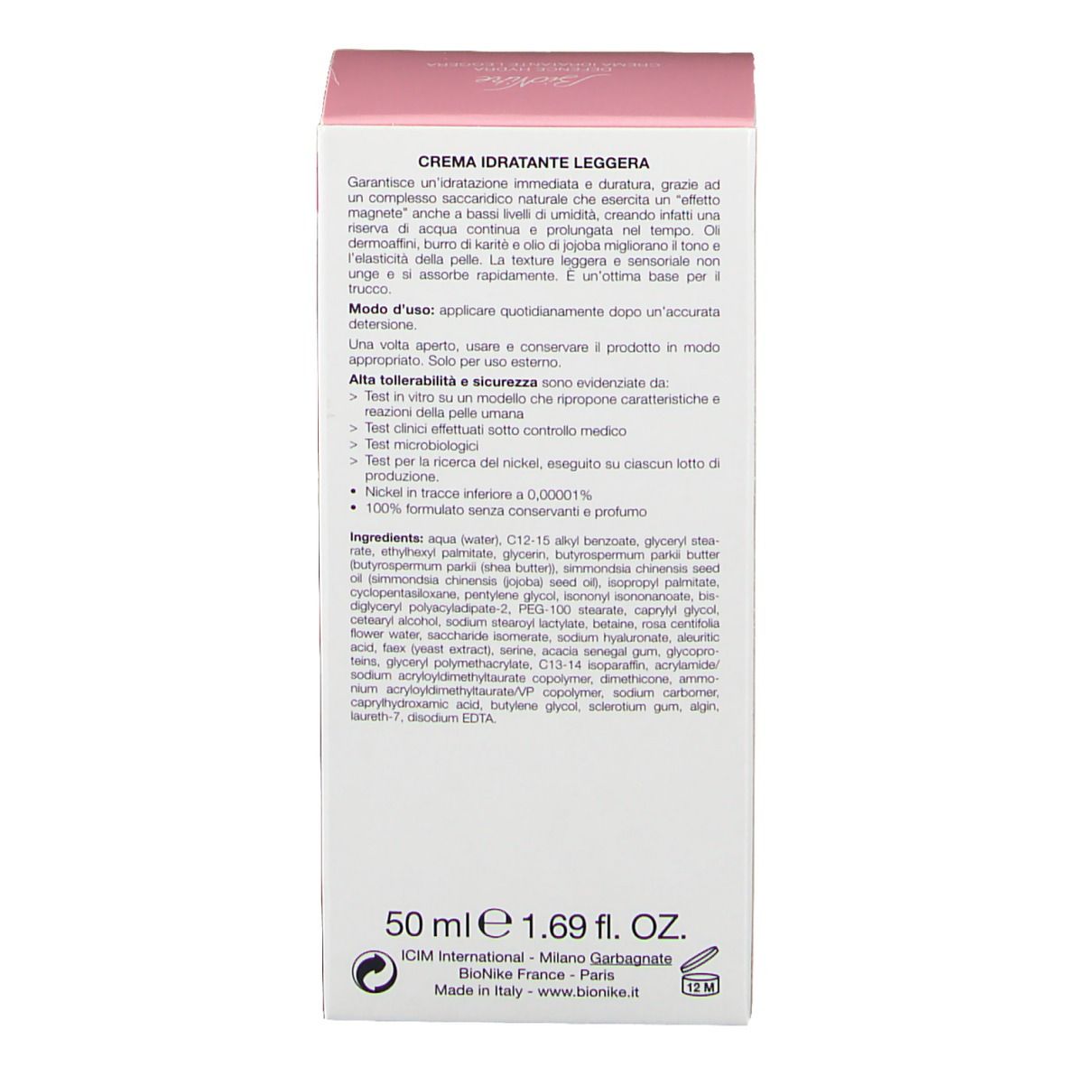 BioNike Defence Hydra Crema idratante leggera