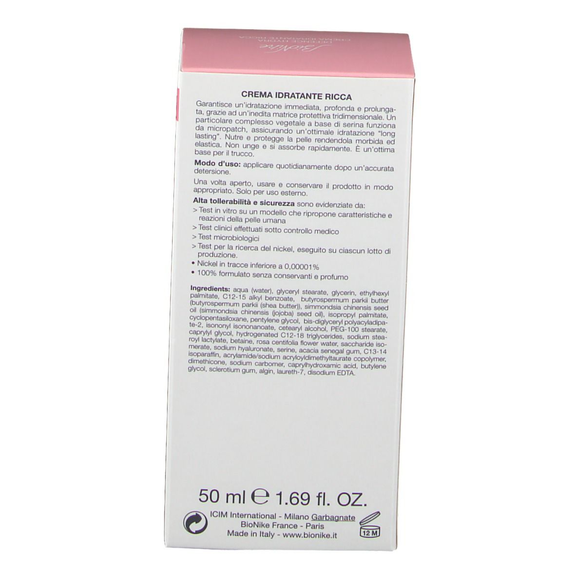 BioNike Defence Hydra Crema idratante ricca