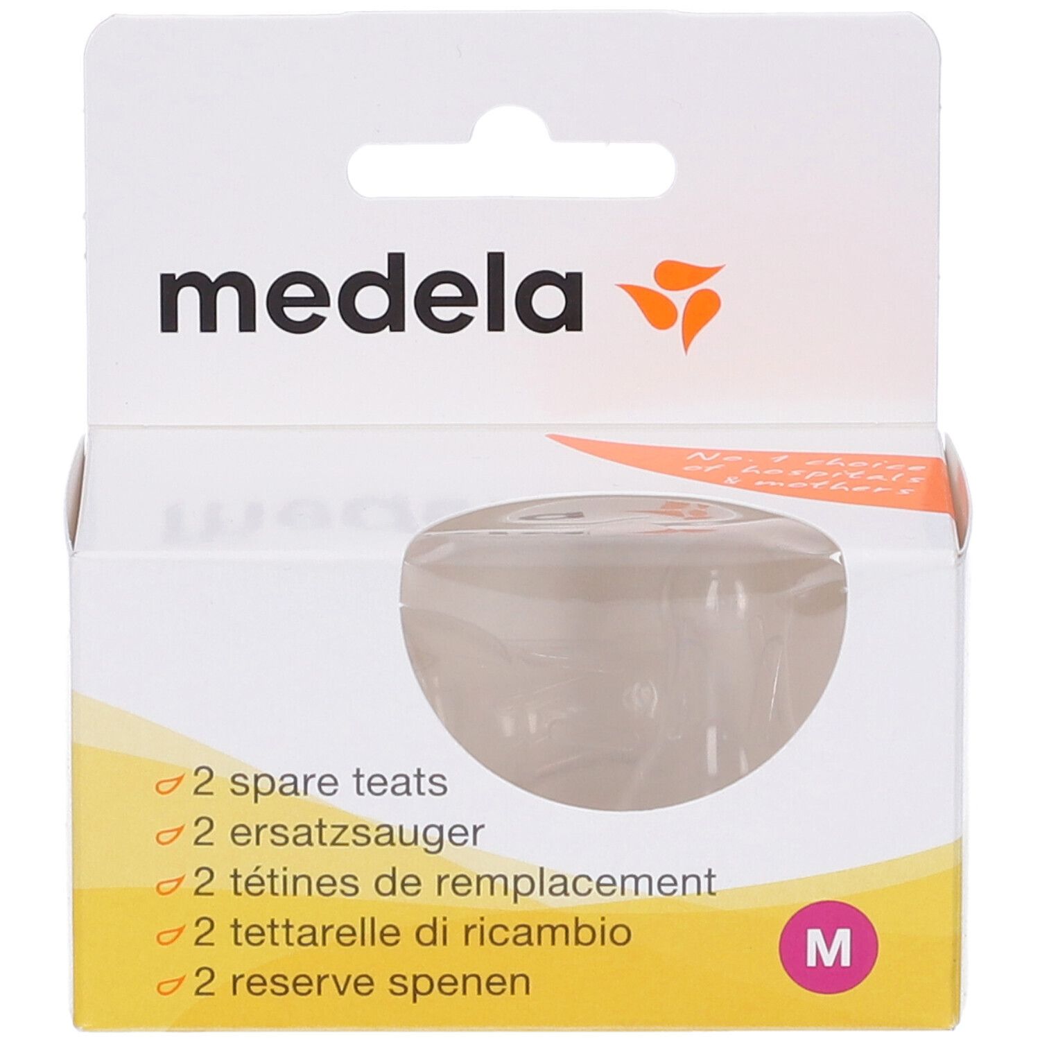 Tettarella Medium Flusso Medio In Silicone 2 Pezzi