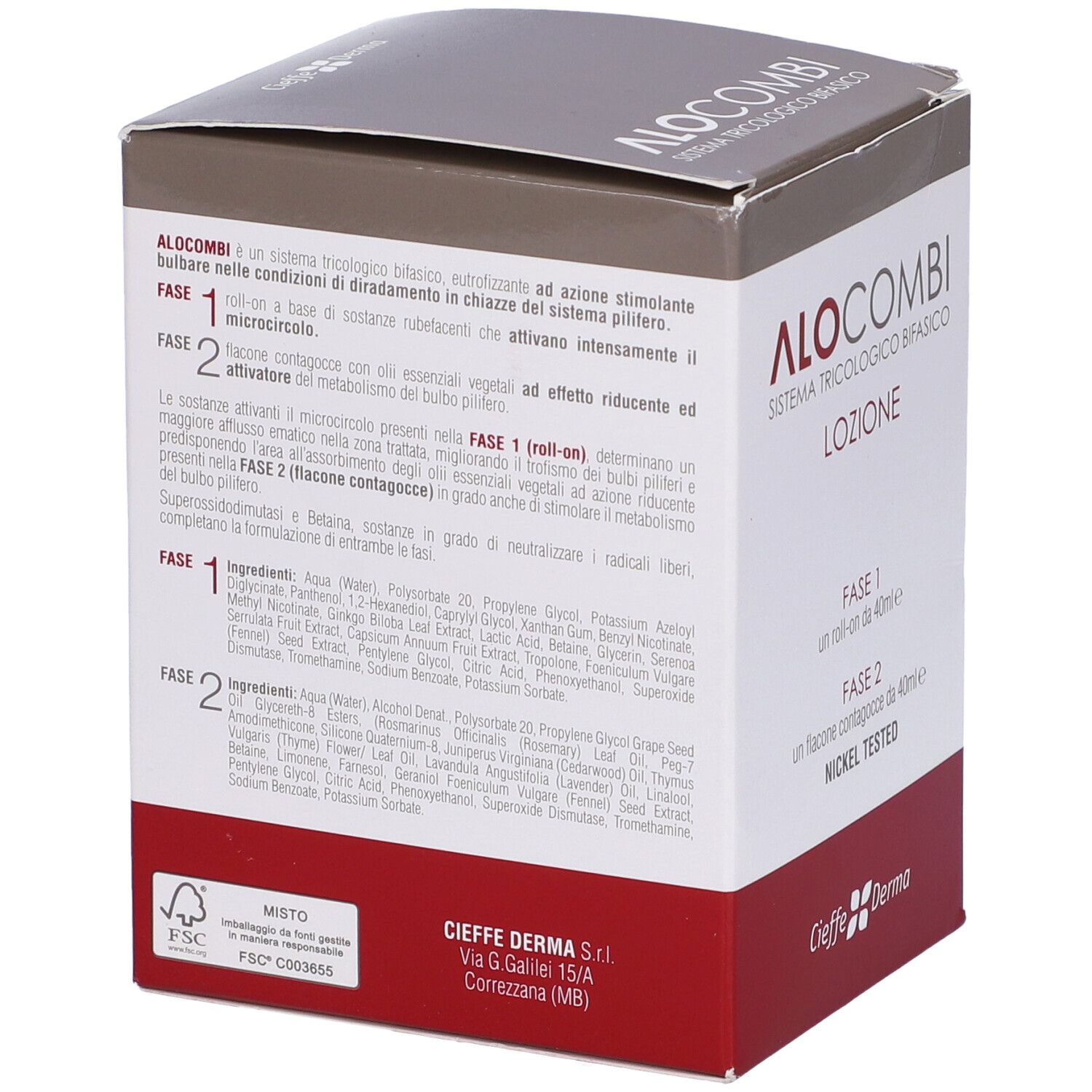 Alocombi Lozione 2 Roll-On + Flacone 40 Ml