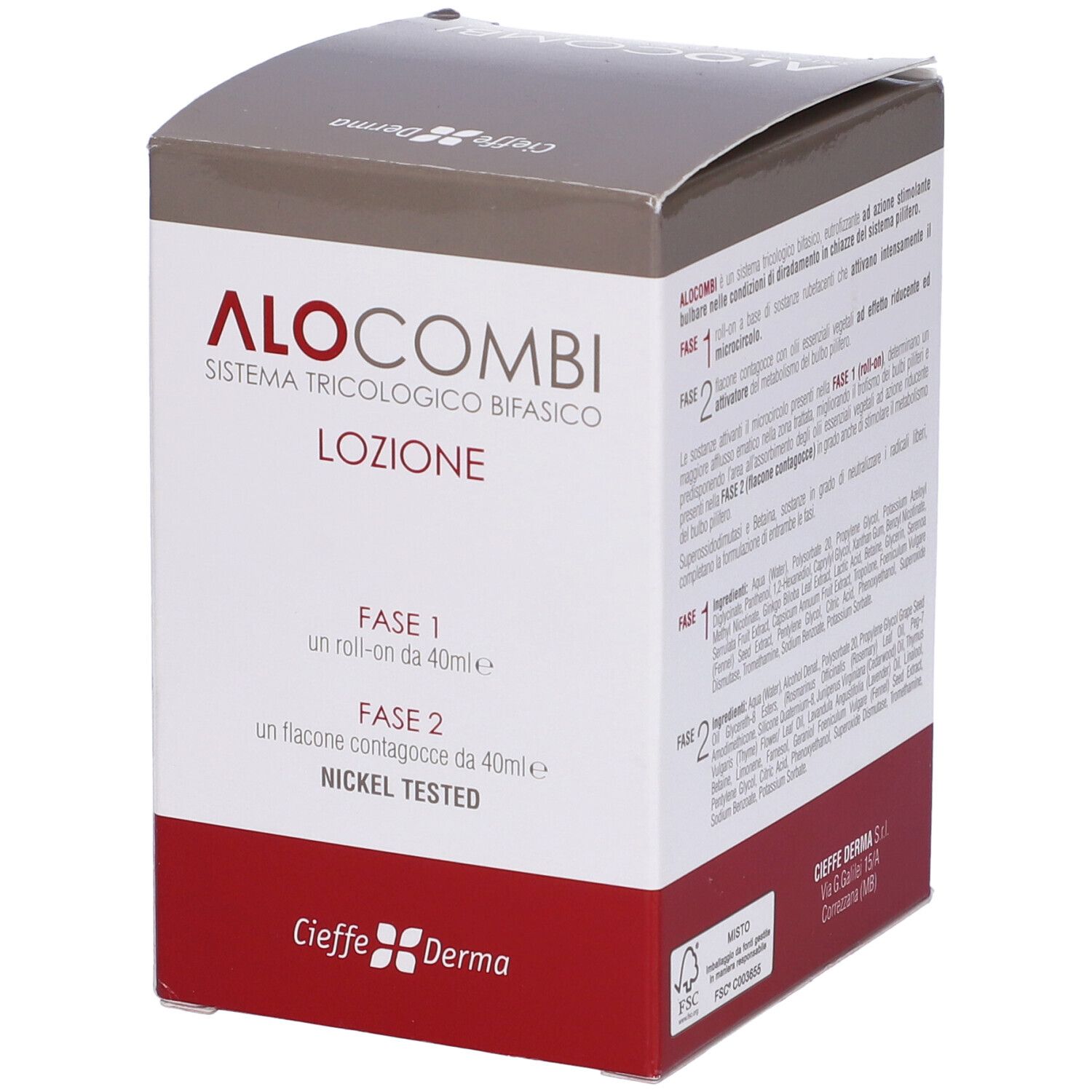 Alocombi Lozione 2 Roll-On + Flacone 40 Ml