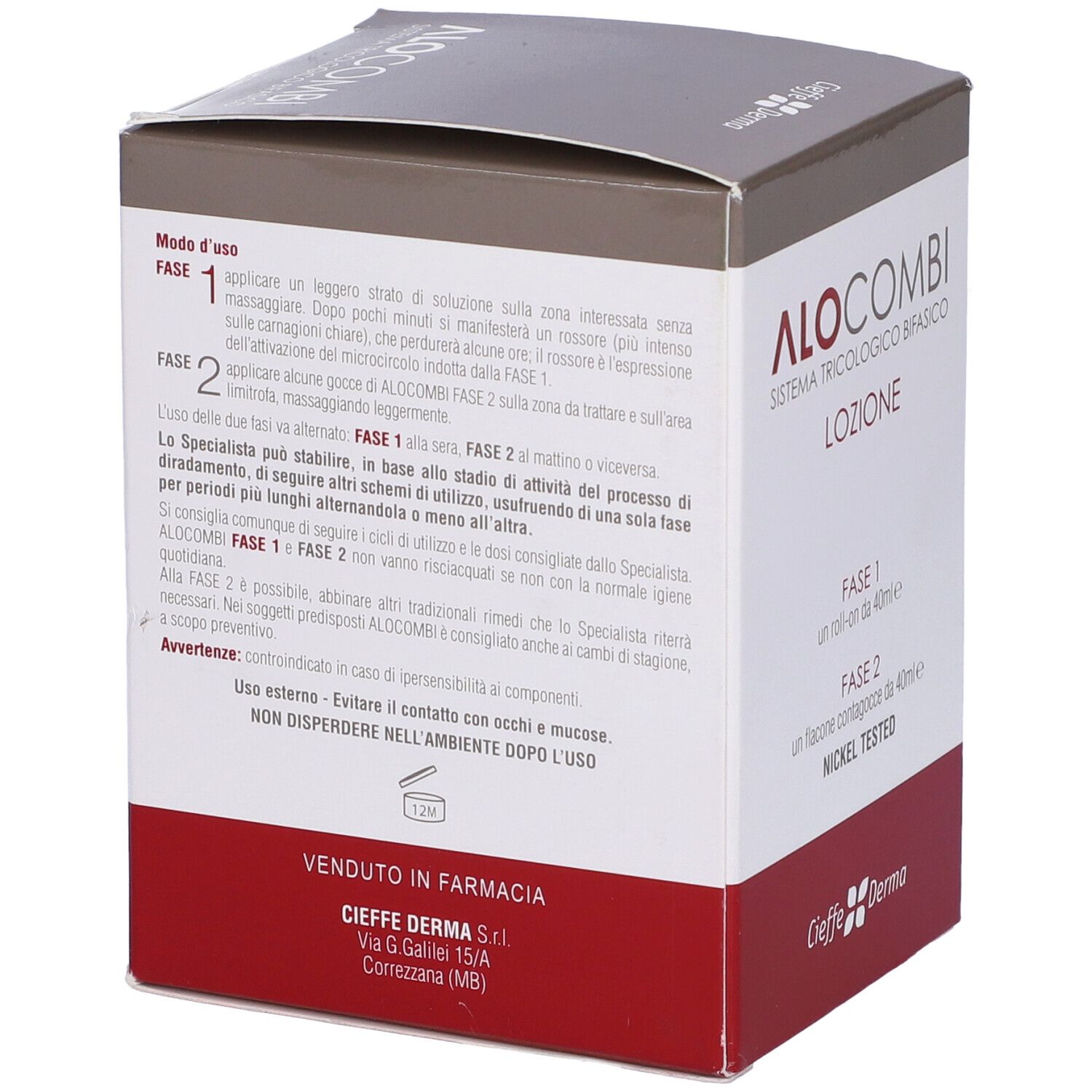 Alocombi Lozione 2 Roll-On + Flacone 40 Ml