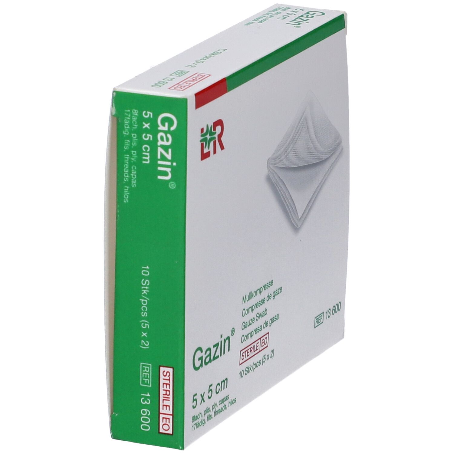Garza Compressa Idrofila Gazin 5X5Cm 5Buste X 2 Pezzi