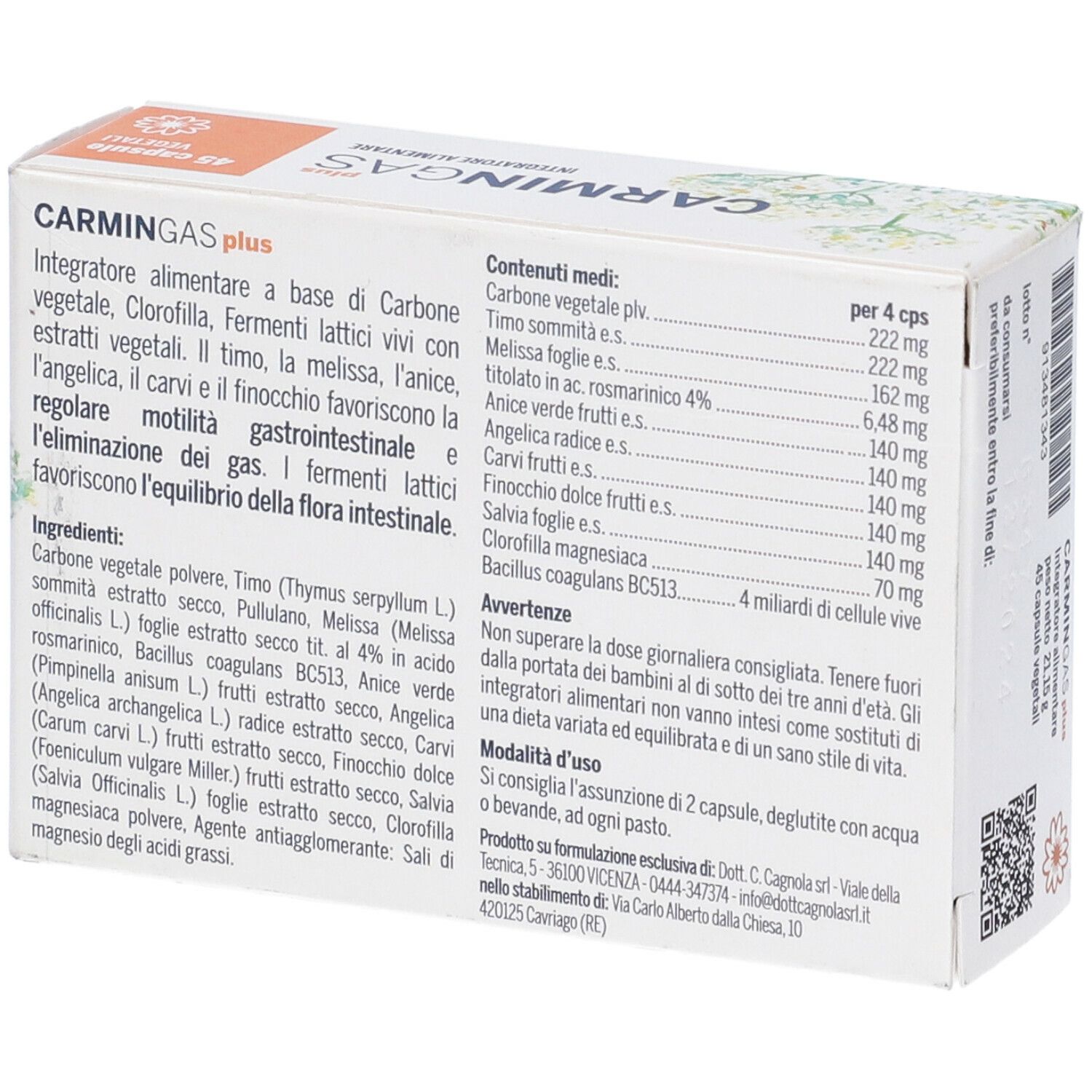 Carmin Gas Plus 45 Capsule