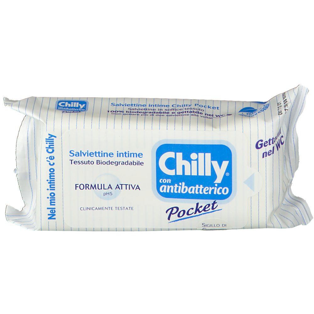 Chilly® Salviettine intime con antibatterico Pocket