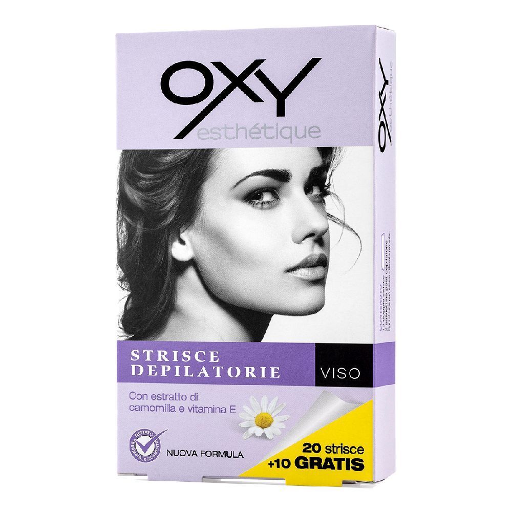 Oxy Strisce Depil Viso 20Pz