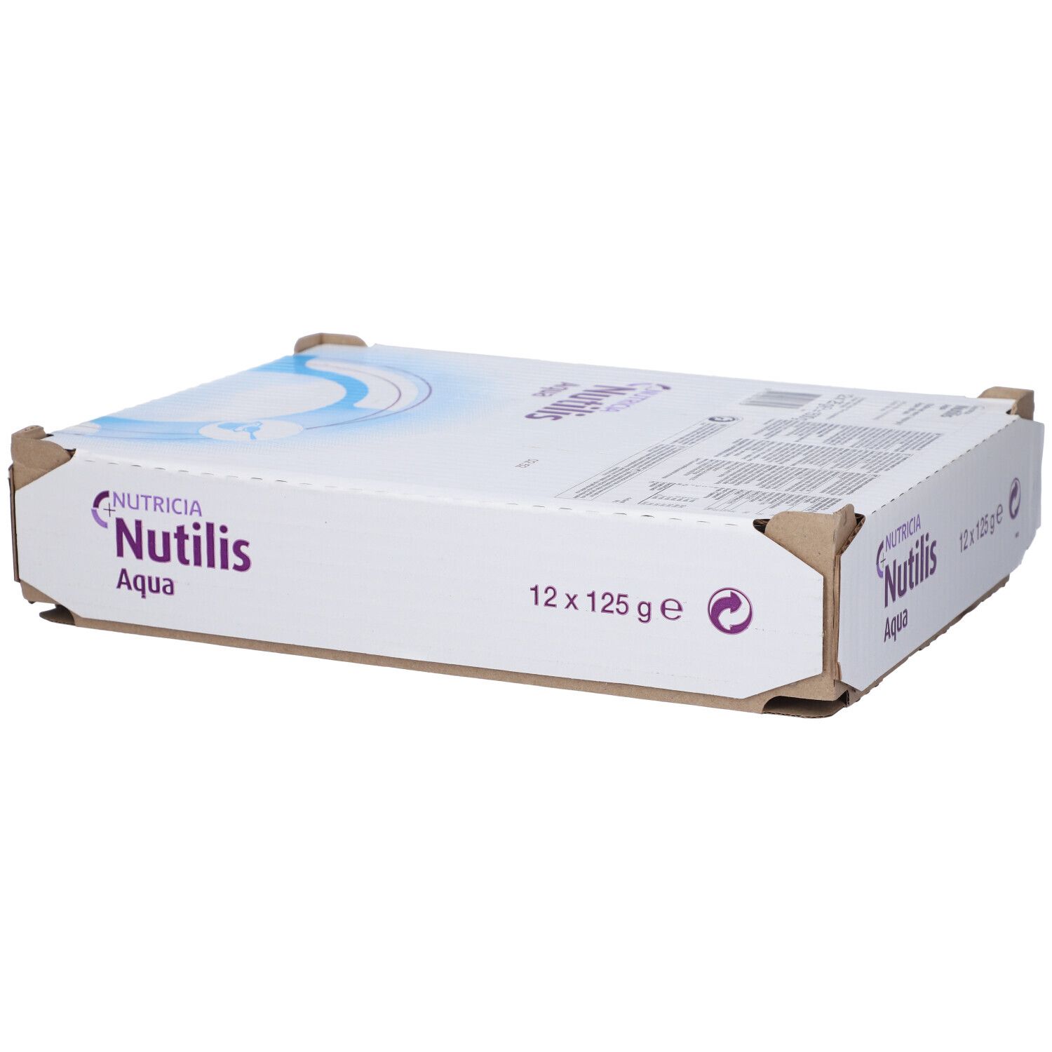 Confezione di Nutricia Nutilis Aqua Gel Granatina, 12 x 125g.
