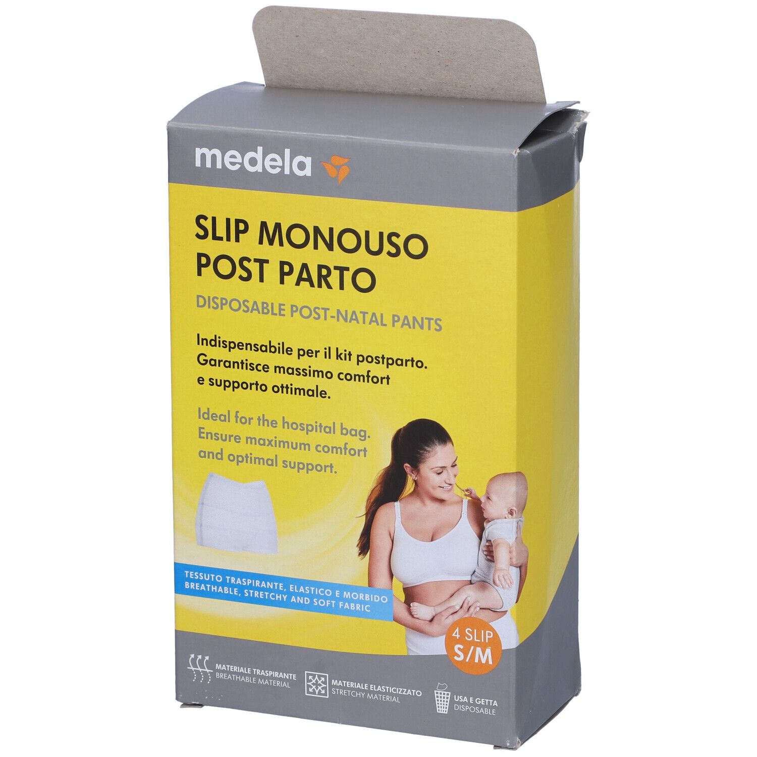 Post-Natal Pants S/M Cf 4 Pezzi