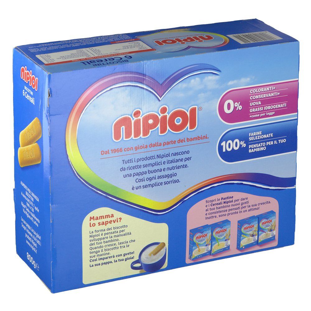 Nipiol® Biscottini 6 Cereali 800 g