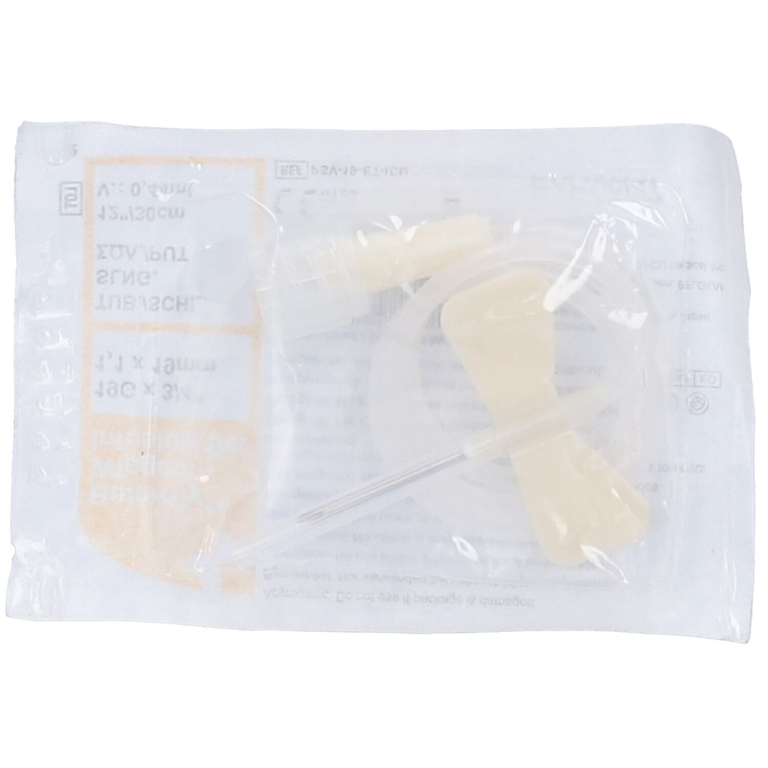 Ago Butterfly Standard Winged Set Gauge 19 1,1X19 Mm Con Alette Guida Cannula Di Raccordo Volume 0,47 Ml Crema