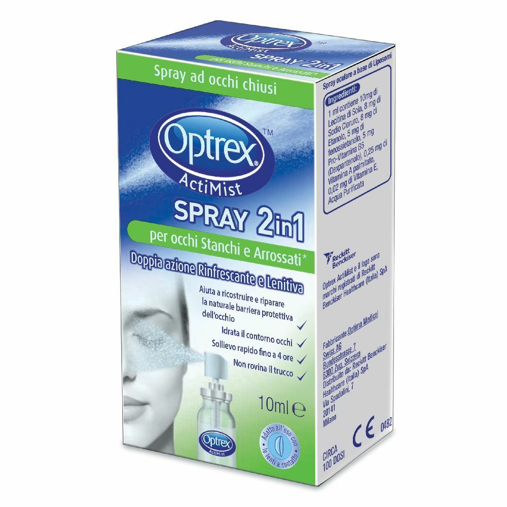Optrex® ActiMist Spray 2 in 1 per Occhi Stanchi e Arrossati 10 ml